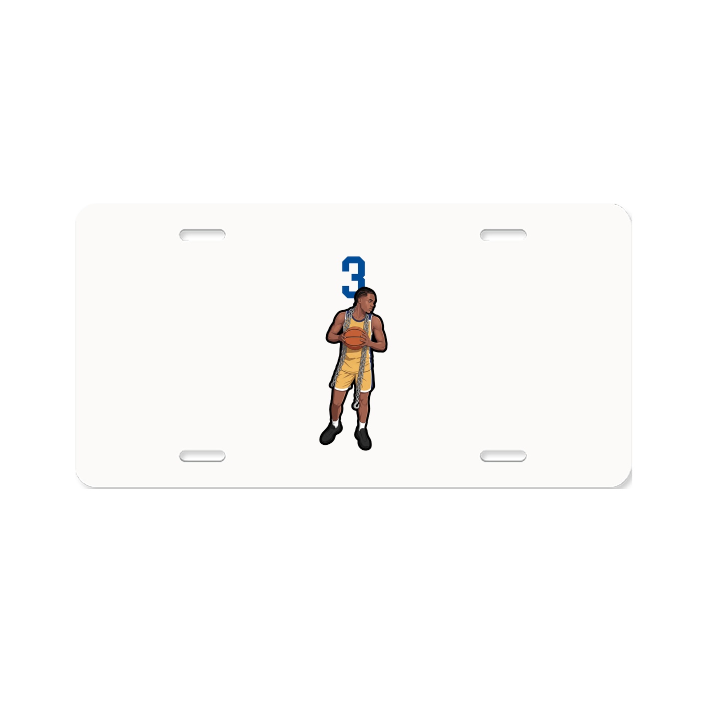 License Plate — Number Top in Classic