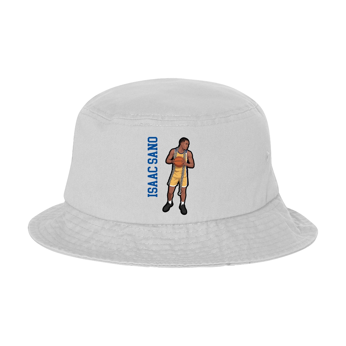 Bucket Cap — Name Vertical in White