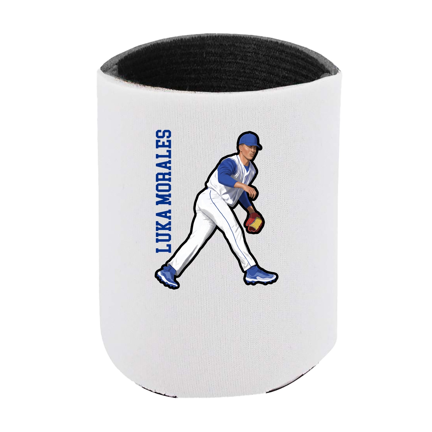 Can Holder — Name Vertical in White