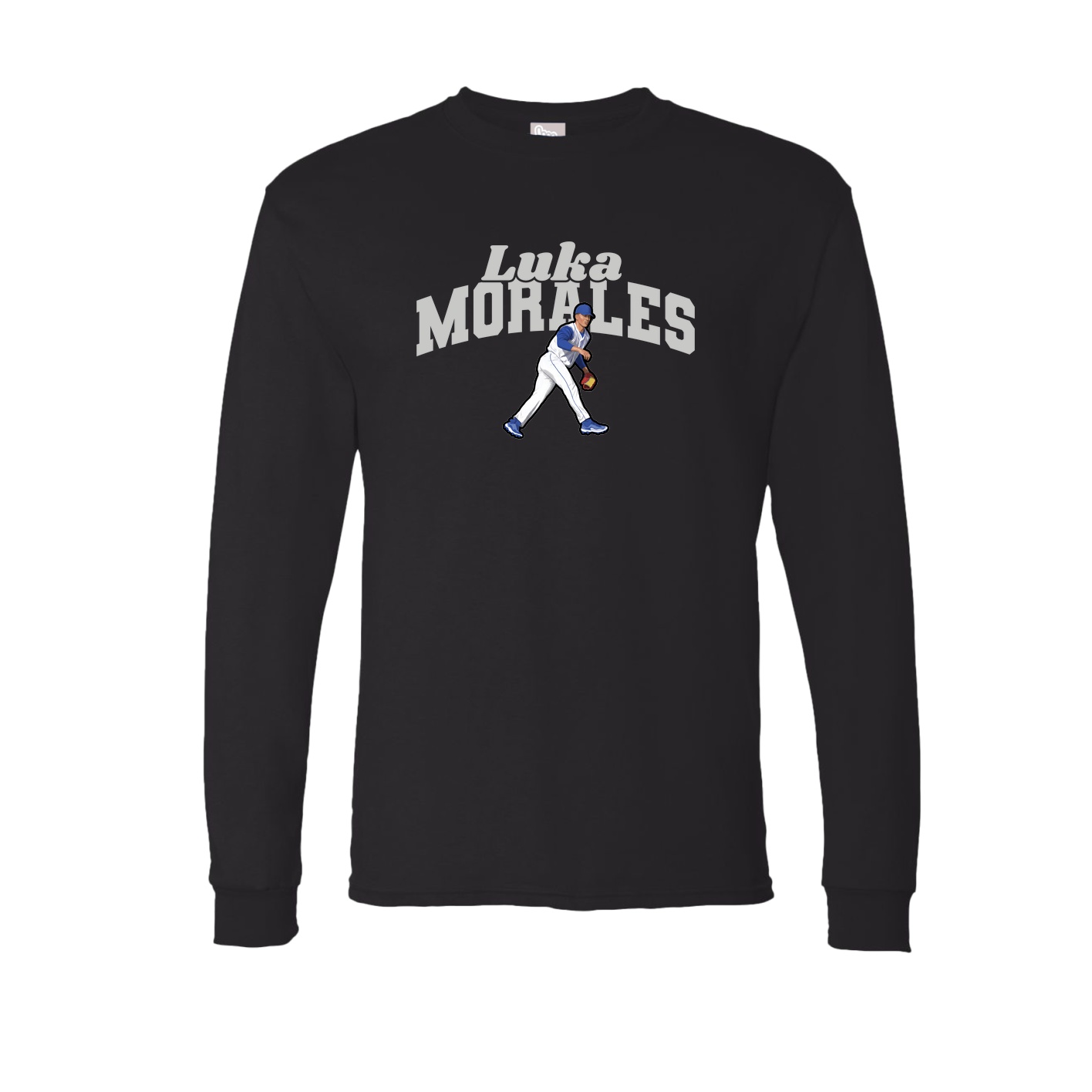 Long Sleeve Tee — Signature Arch in Black
