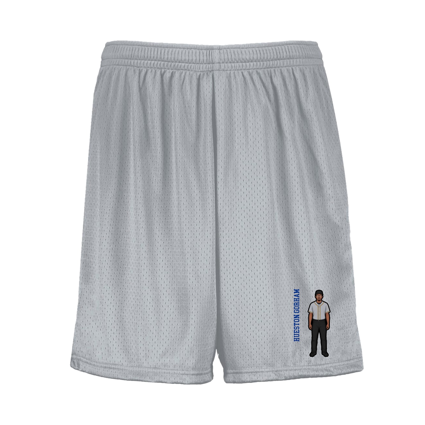 Shorts — Name Vertical in Silver
