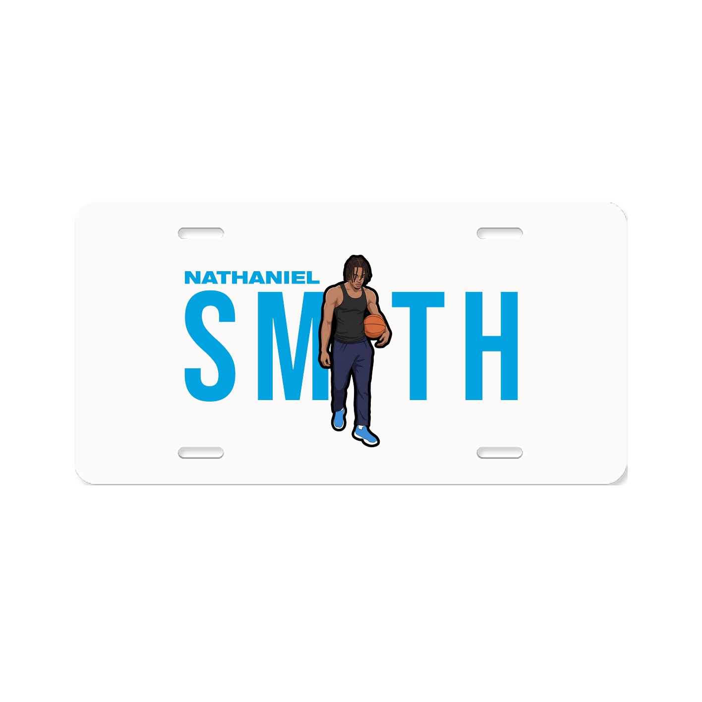 License Plate — Player Name in Classic