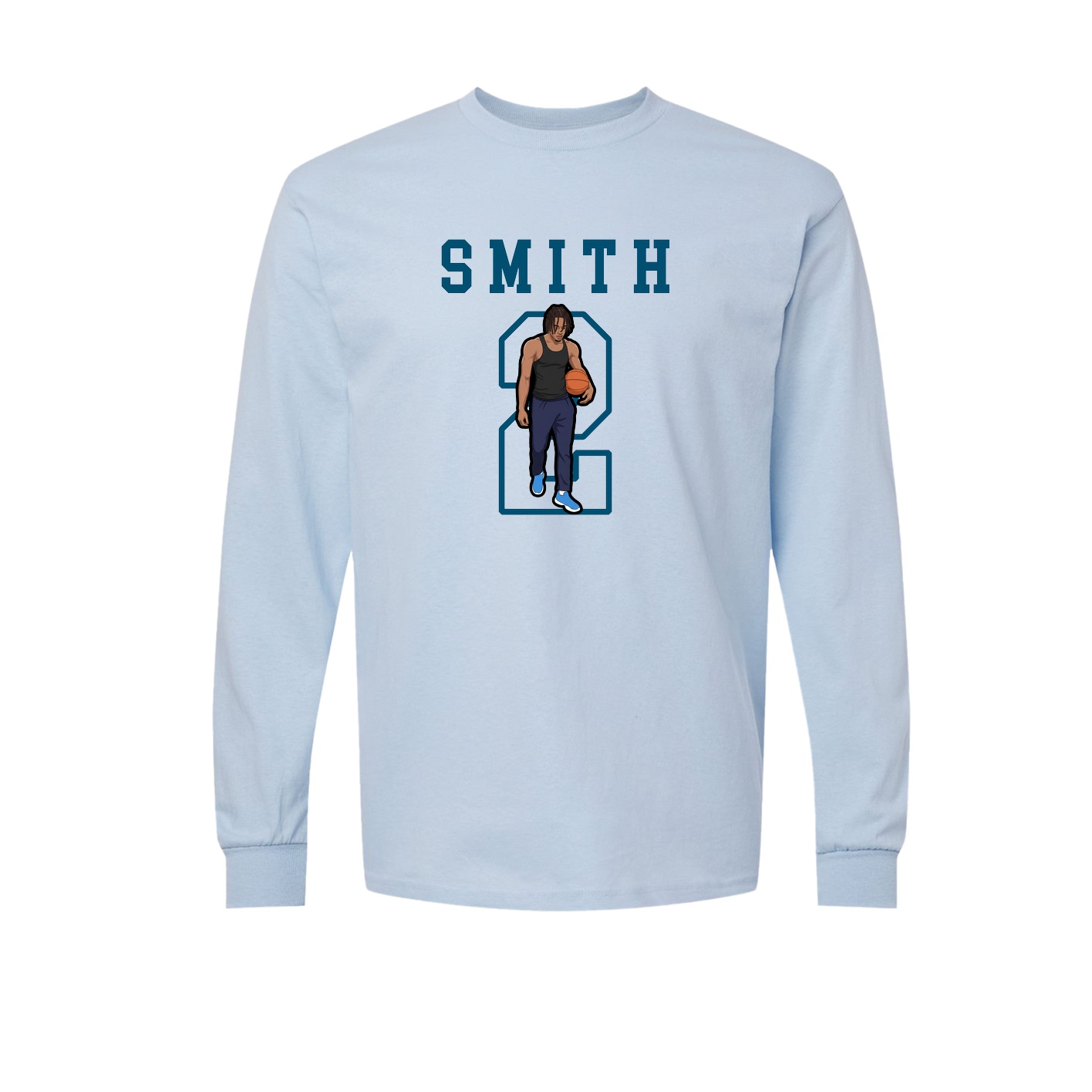Long Sleeve Tee — Shirsey in Light Blue