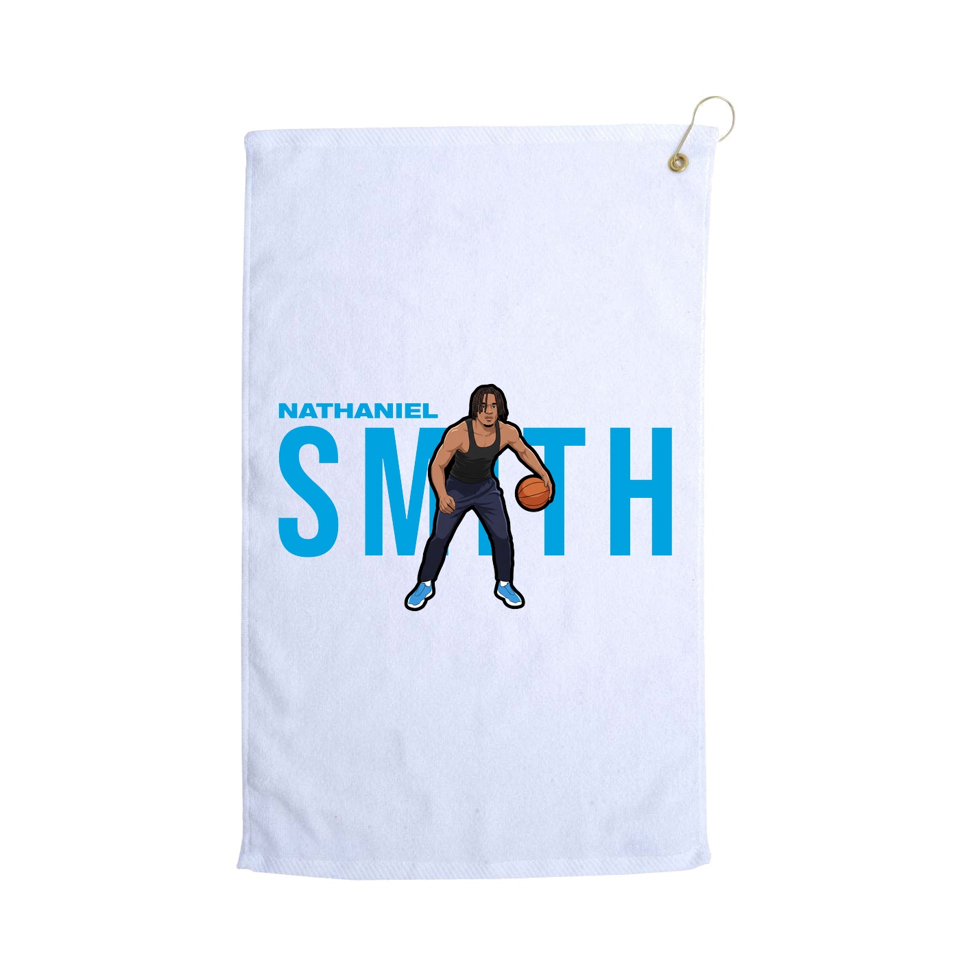 Golf Towel — Player Name in White