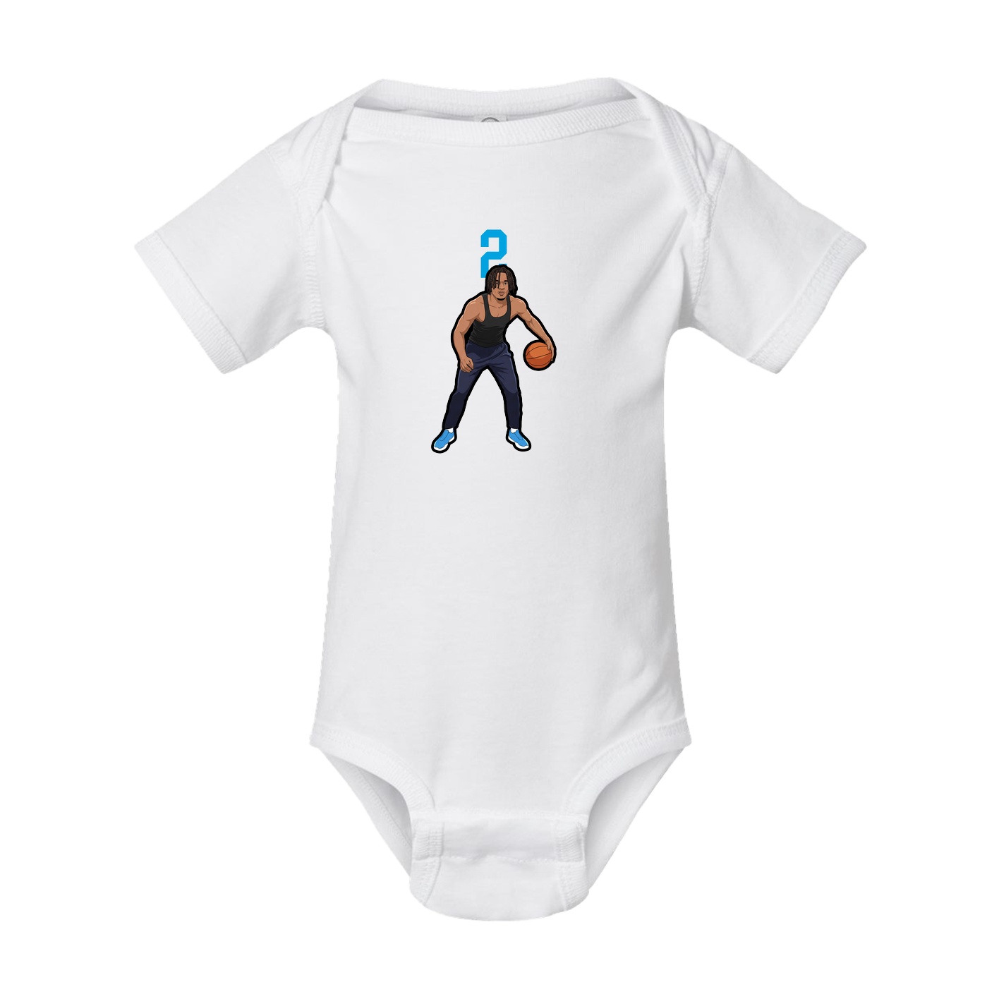Baby Onesie — Number Top in White