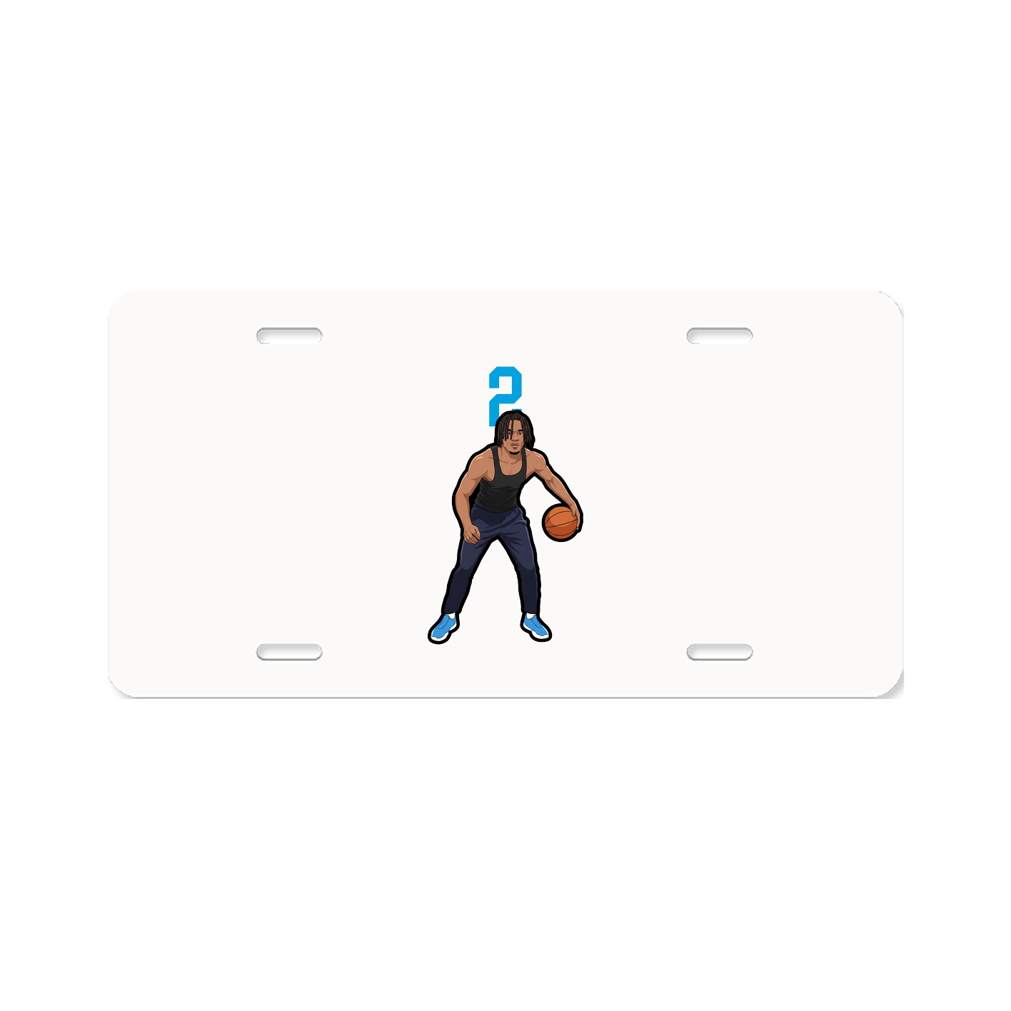 License Plate — Number Top in Classic