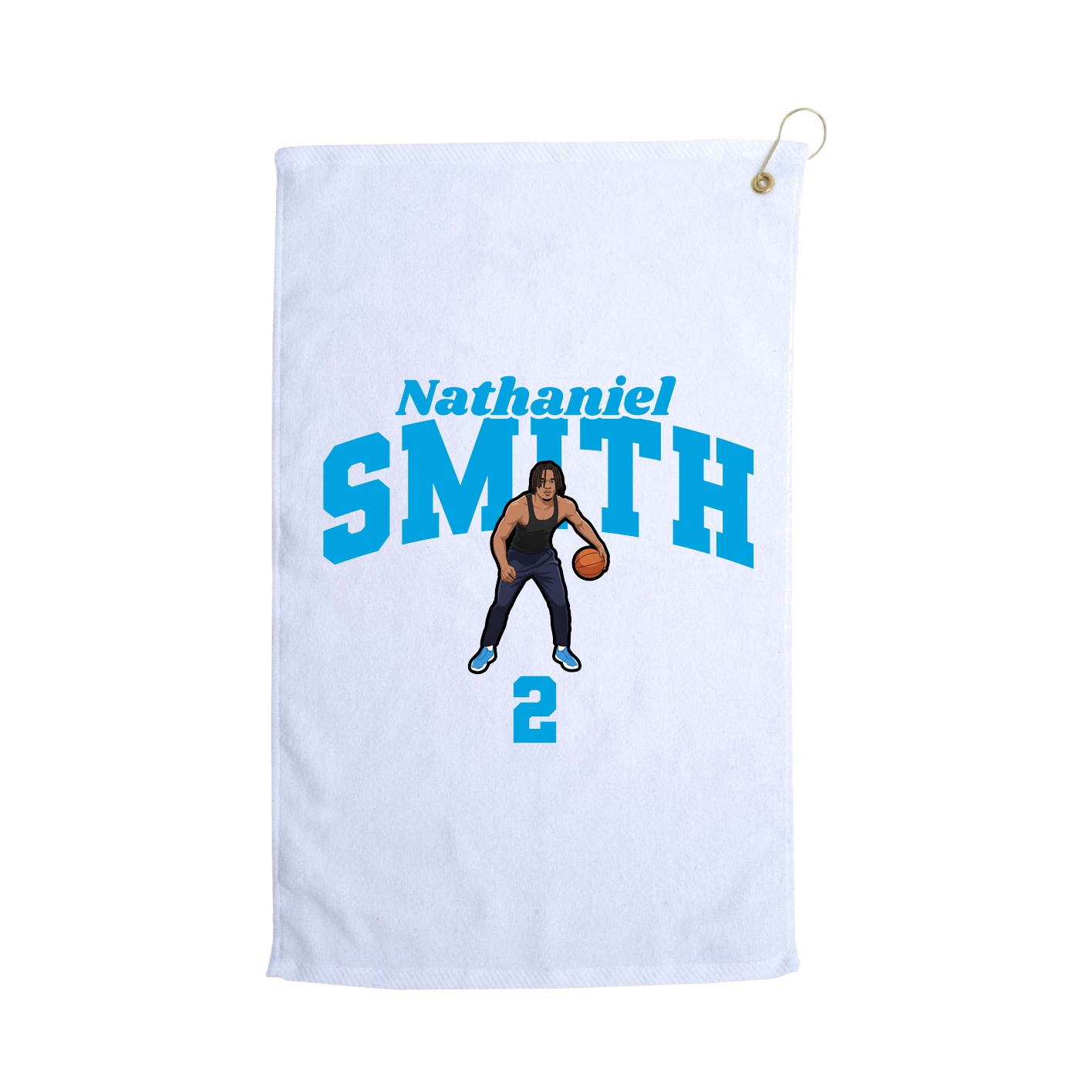 Golf Towel — Signature Arch in White