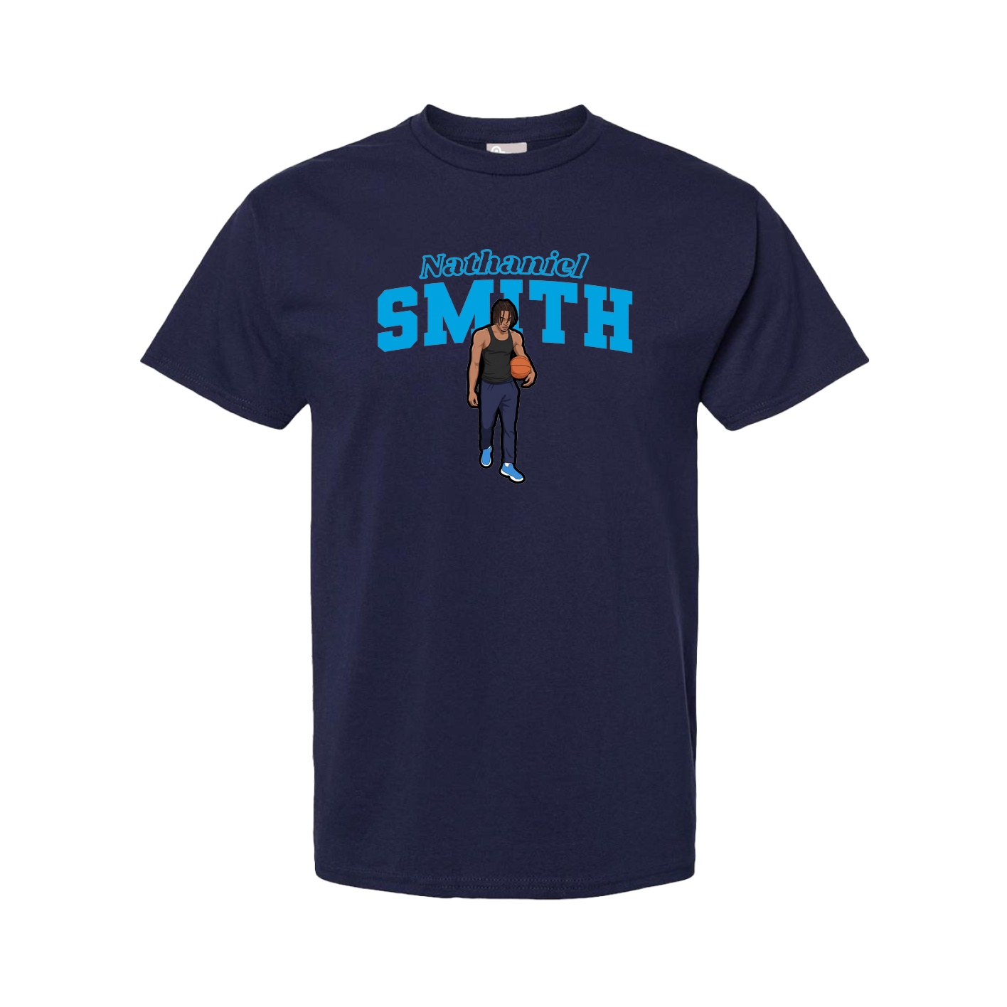 Youth Tee — Name Arch in Navy