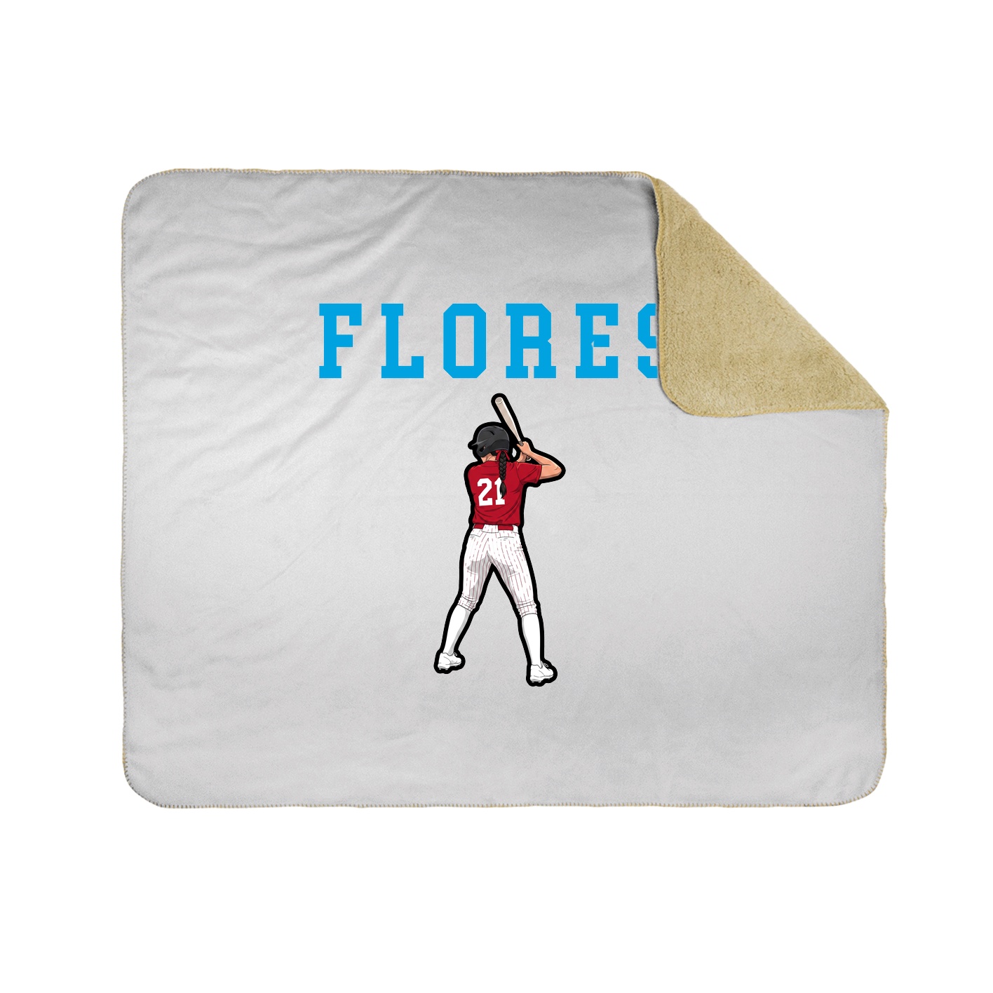 Throw Blanket — Shirsey in White
