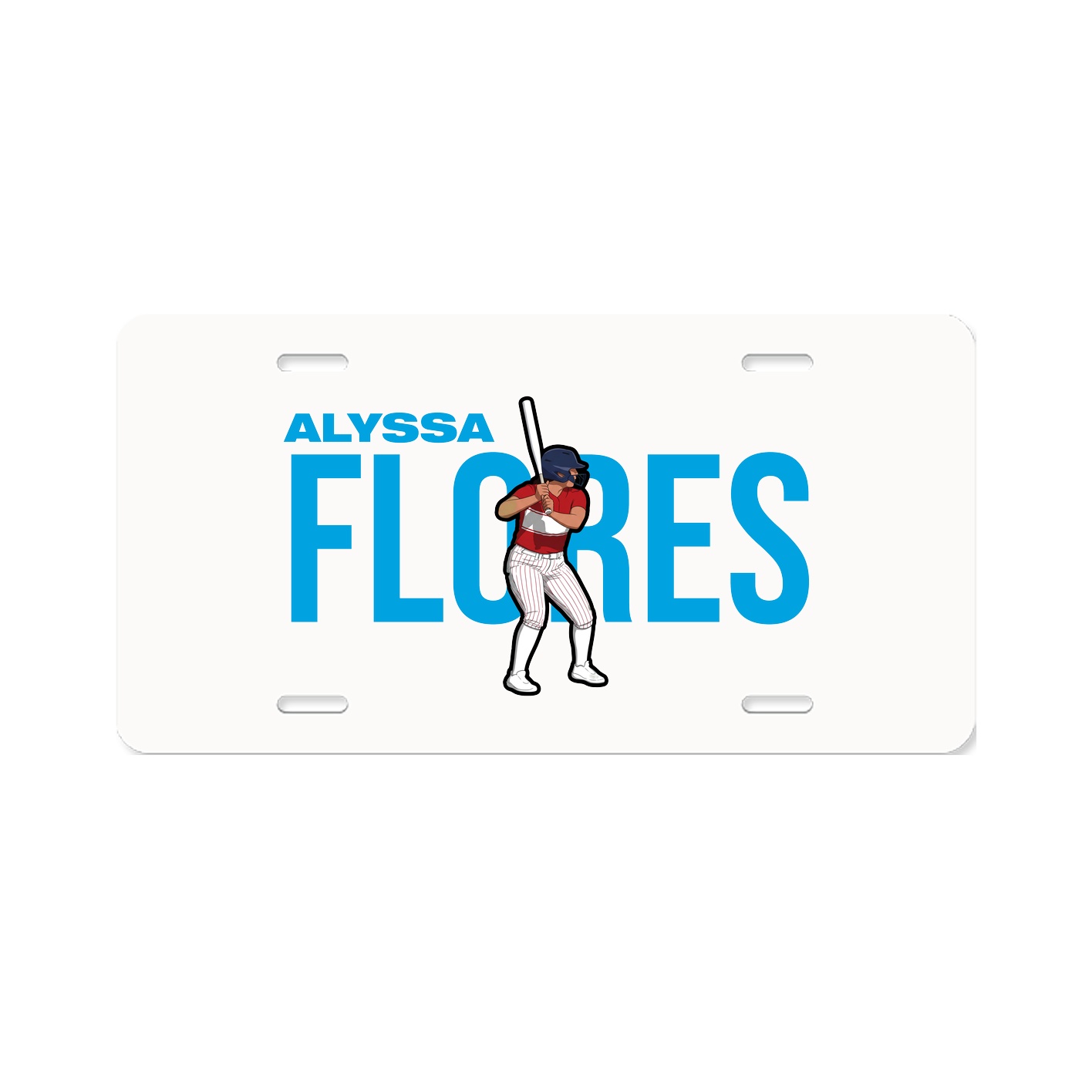 License Plate — Player Name in Classic