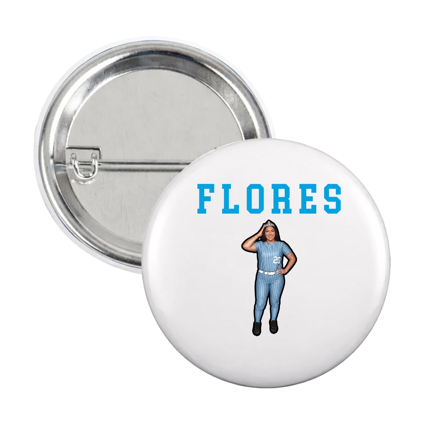 Game Day Button — Shirsey in White