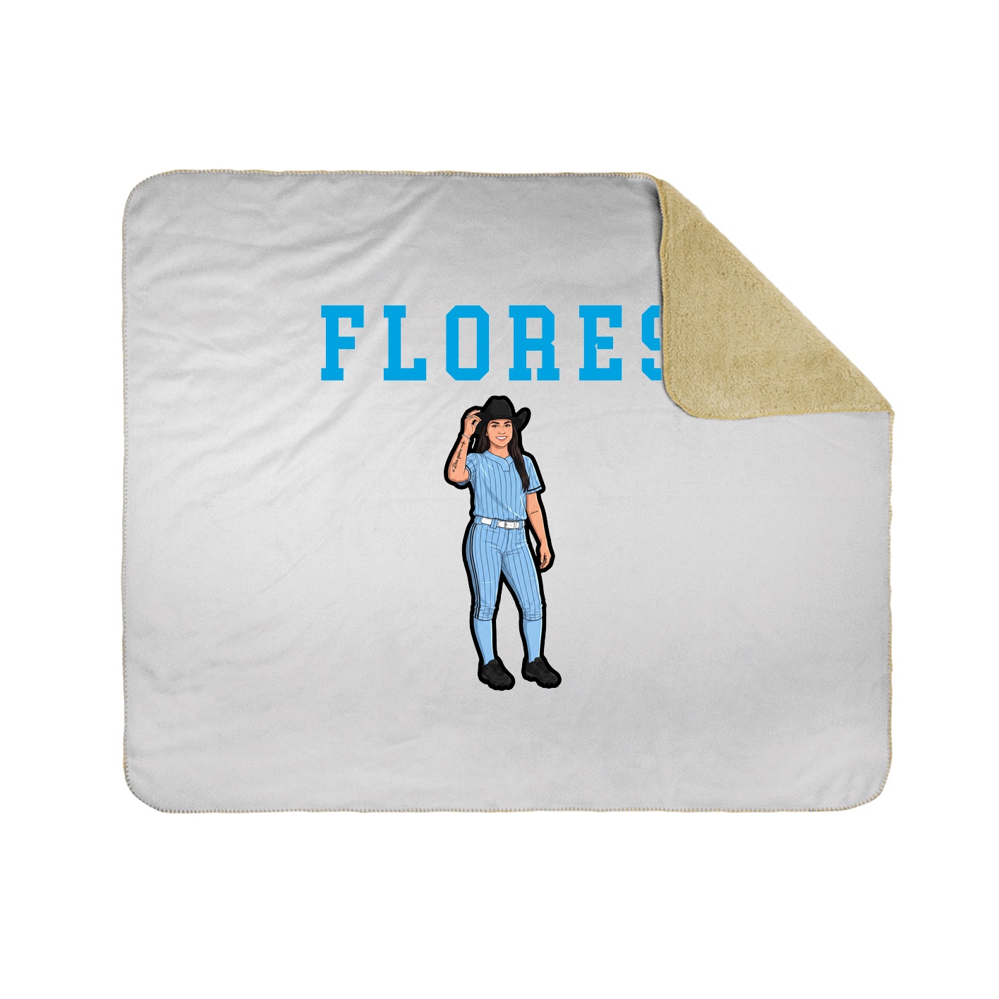 Throw Blanket — Shirsey in White