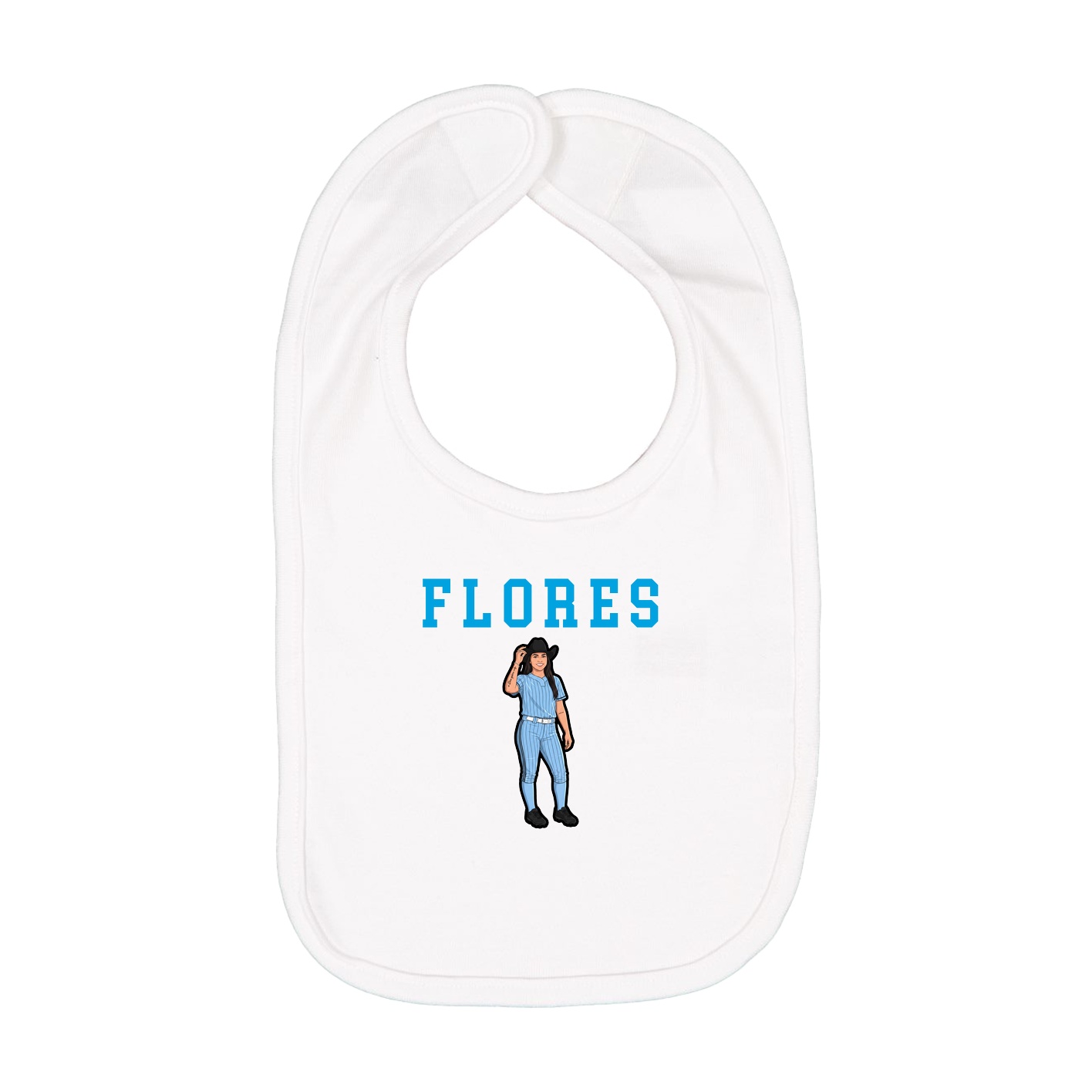 Infant Bib — Shirsey in White