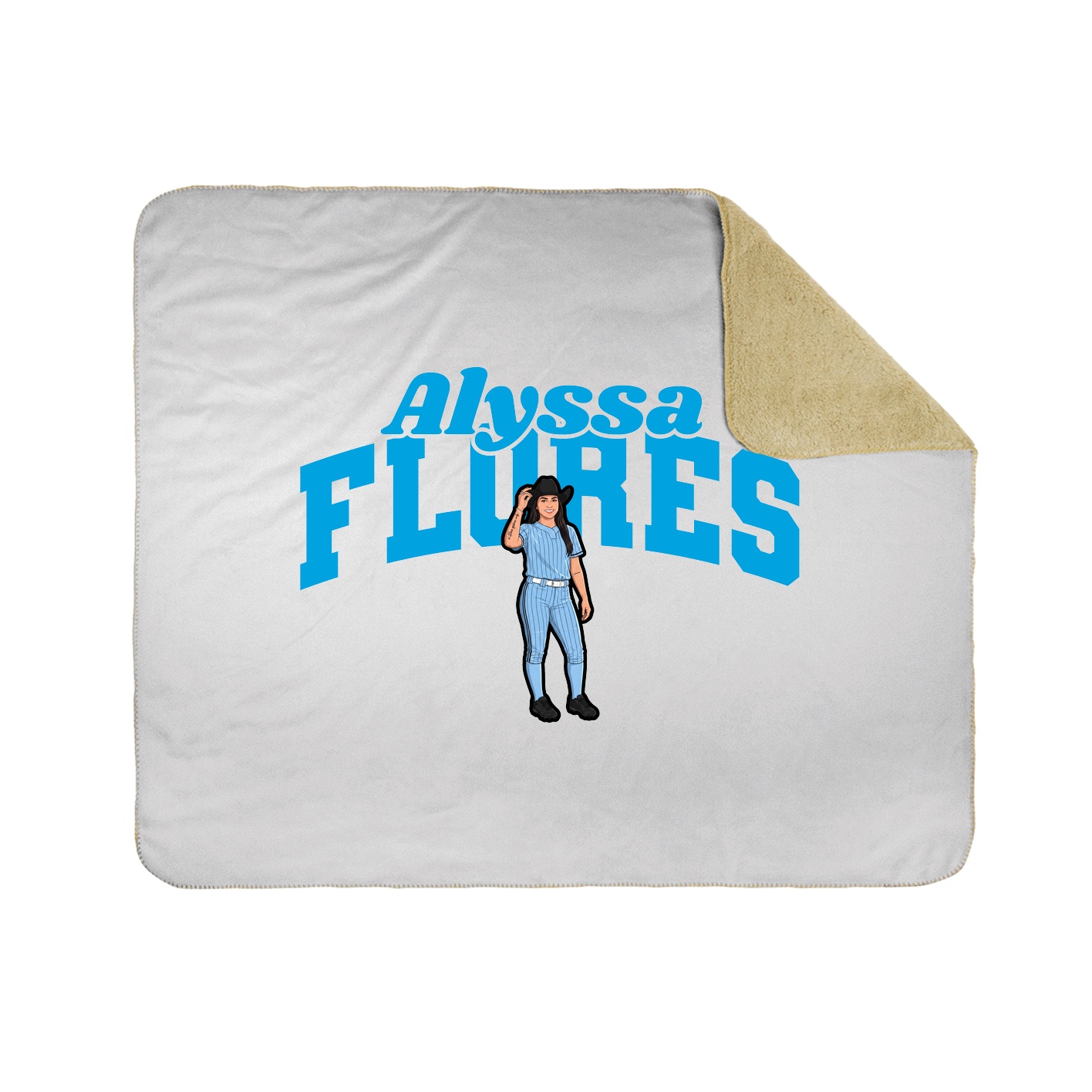 Throw Blanket — Signature Arch in White