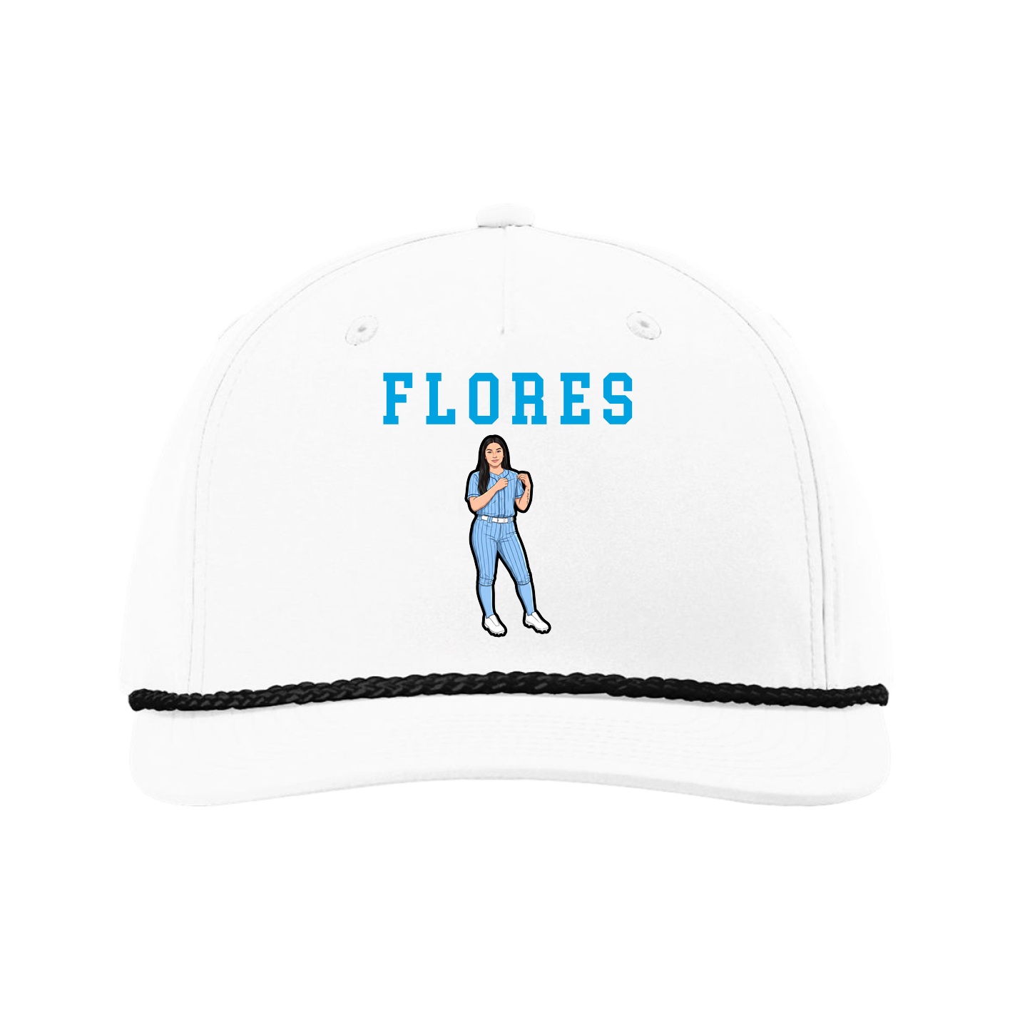 Five-Panel Classic Rope Cap — Shirsey in White