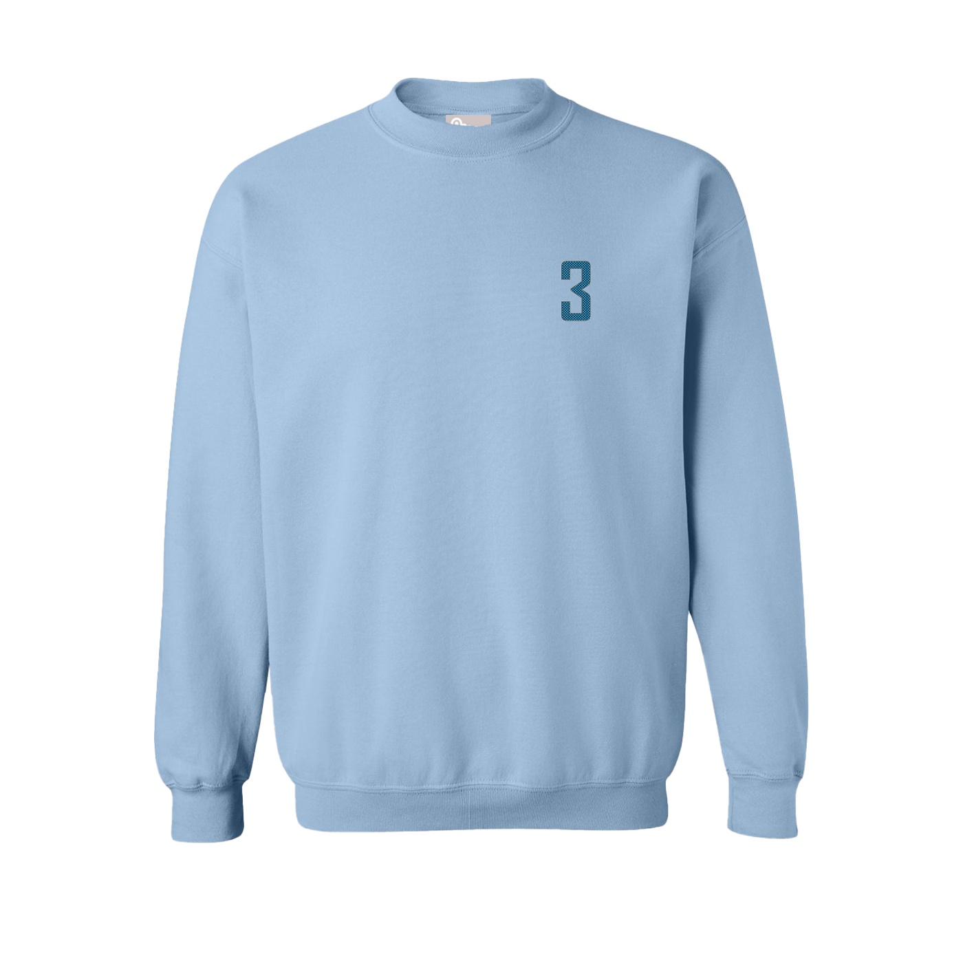 Fleece Crew — Front Shirsy in Light Blue