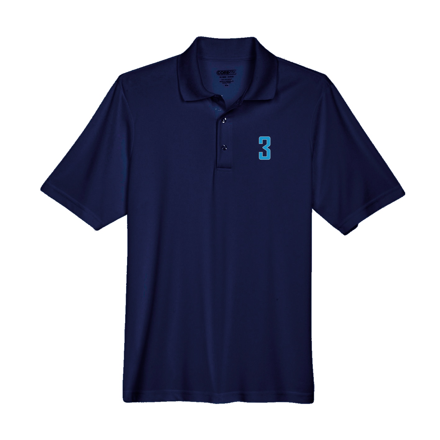 Performance Polo — Front Shirsy in Navy