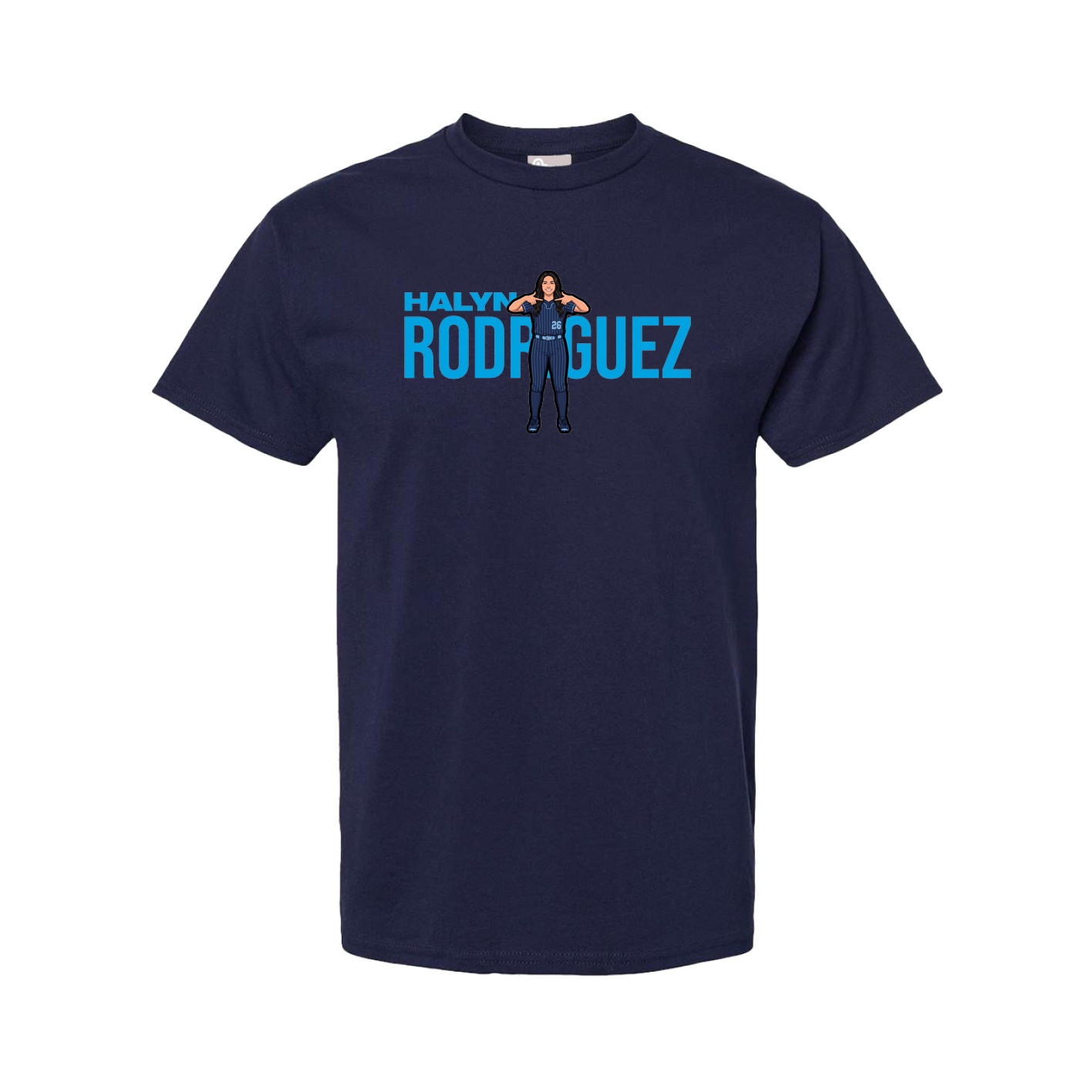 Tee — Player Name in Navy