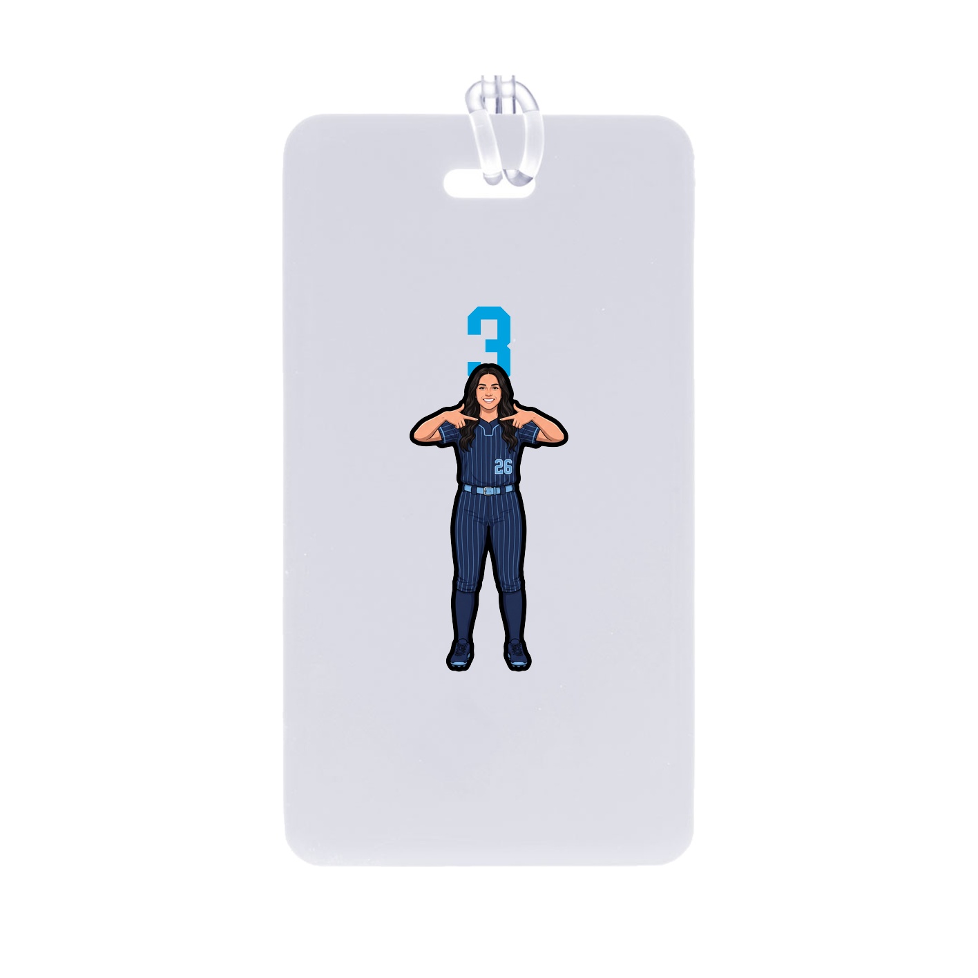 Bag Tag — Number Top in Classic