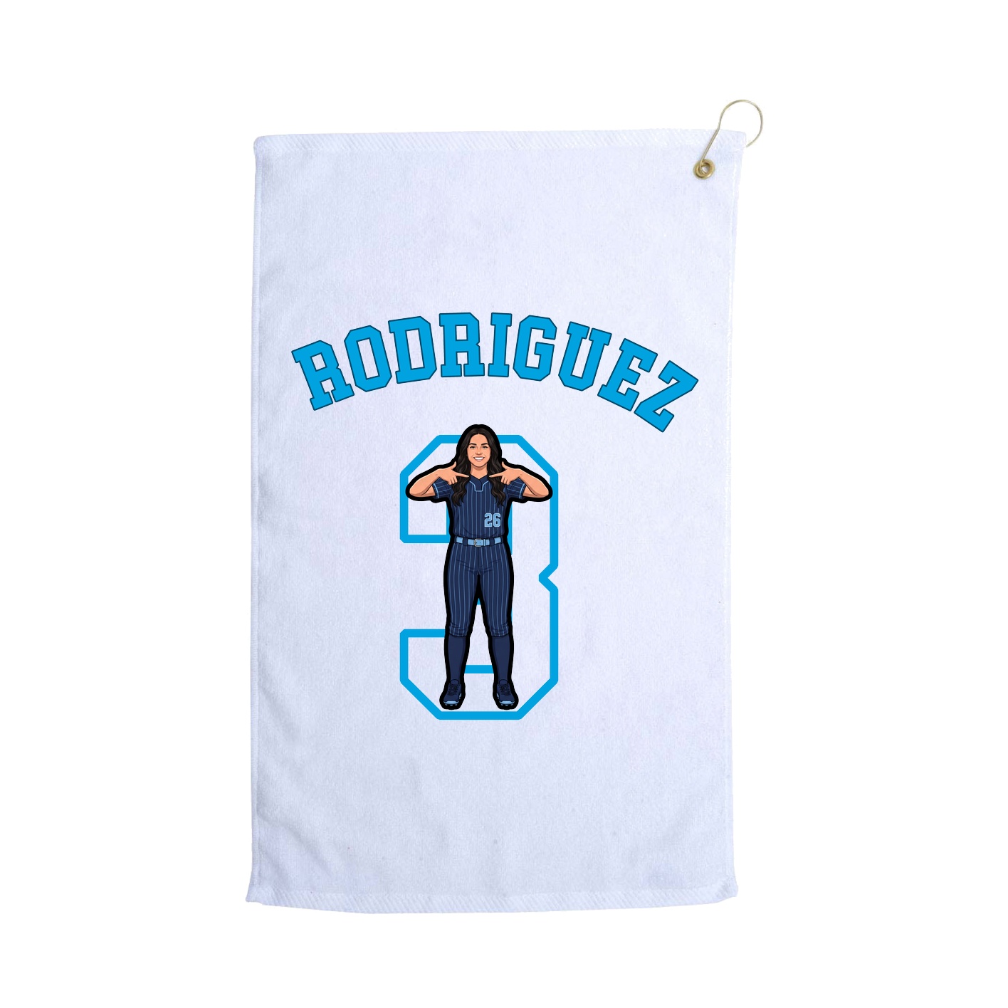 Golf Towel — Shirsey Arch in White