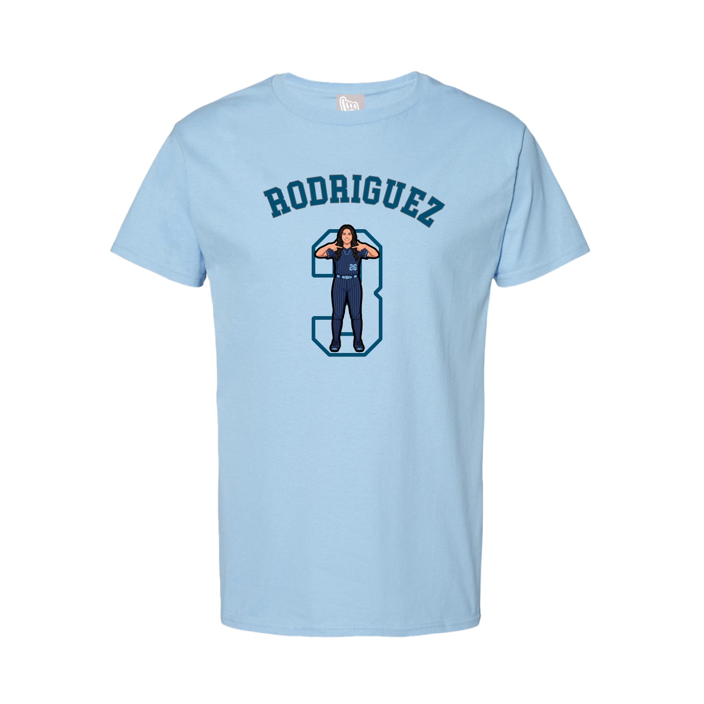 Youth Tee — Shirsey Arch in Light Blue