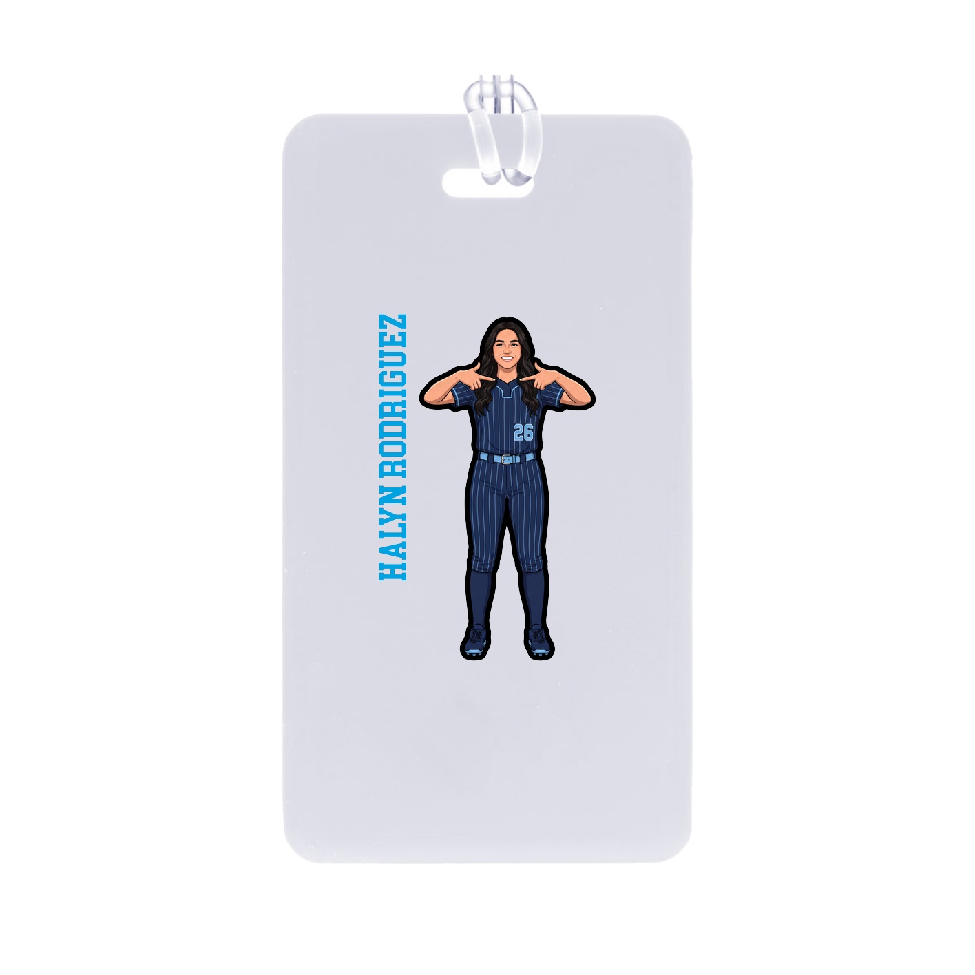 Bag Tag — Name Vertical in Classic