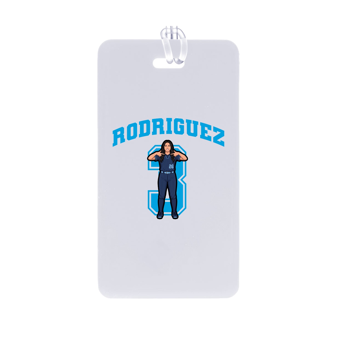 Bag Tag — Number in Classic