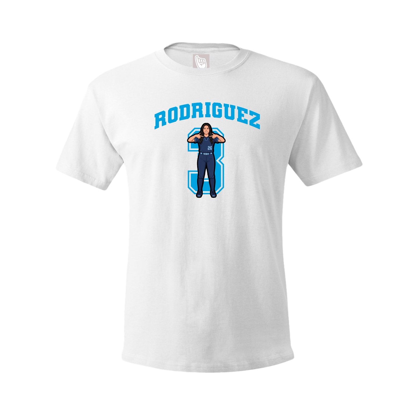 Tee — Number in White