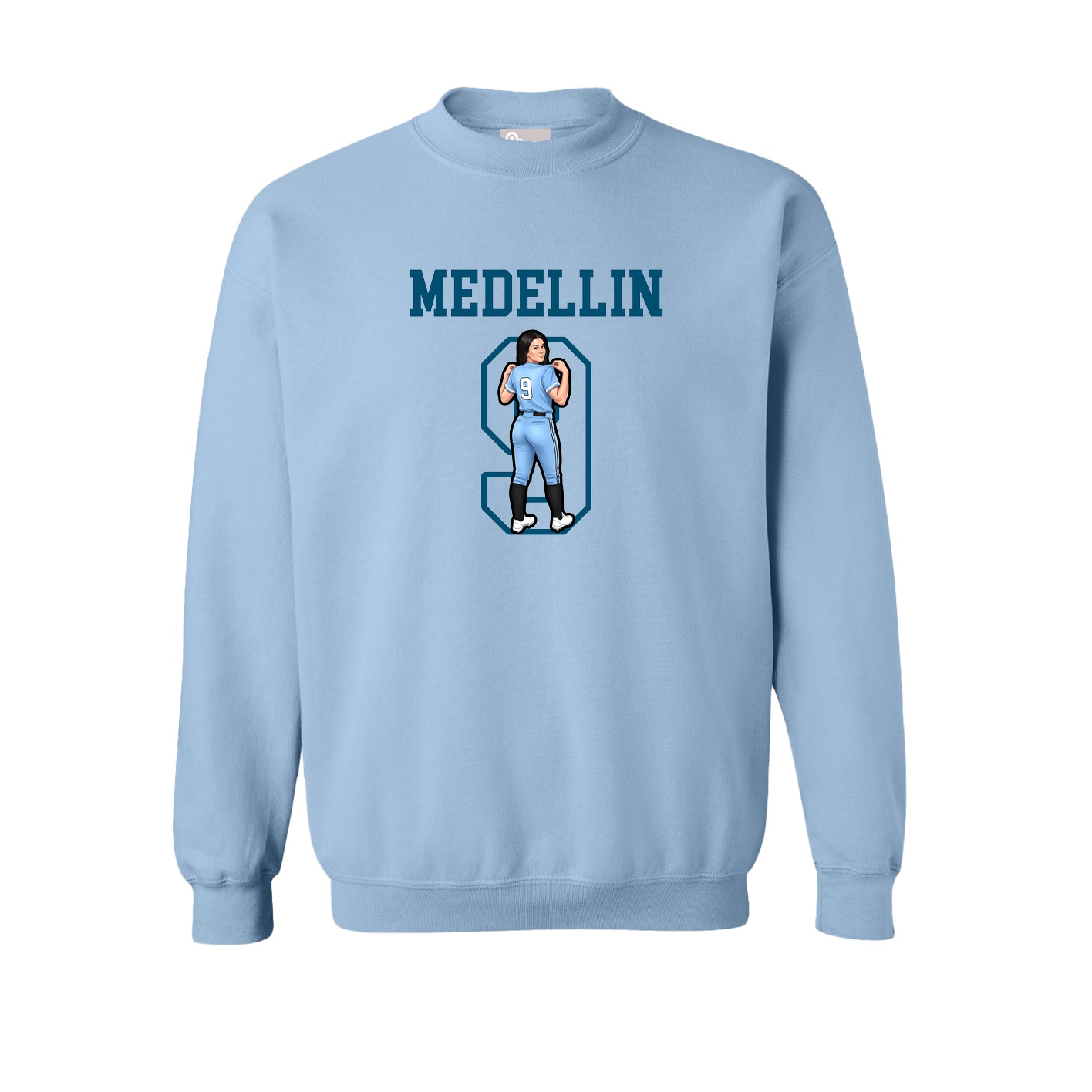 Fleece Crew — Shirsey in Light Blue