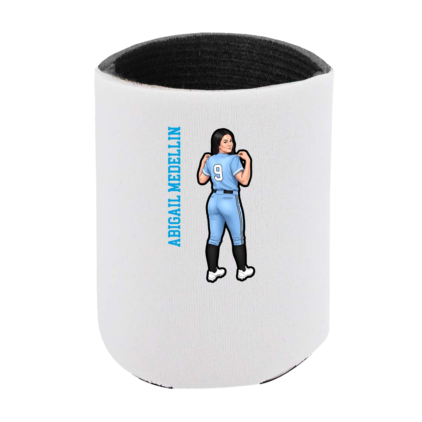 Can Holder — Name Vertical in White