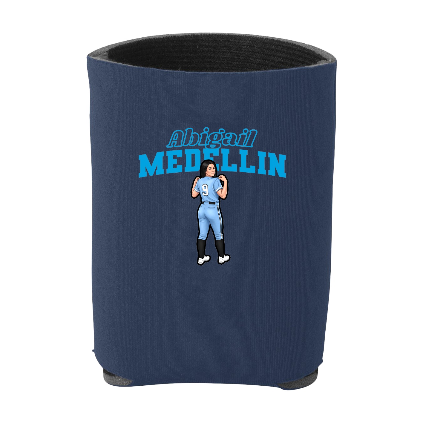 Can Holder — Name Arch in Navy