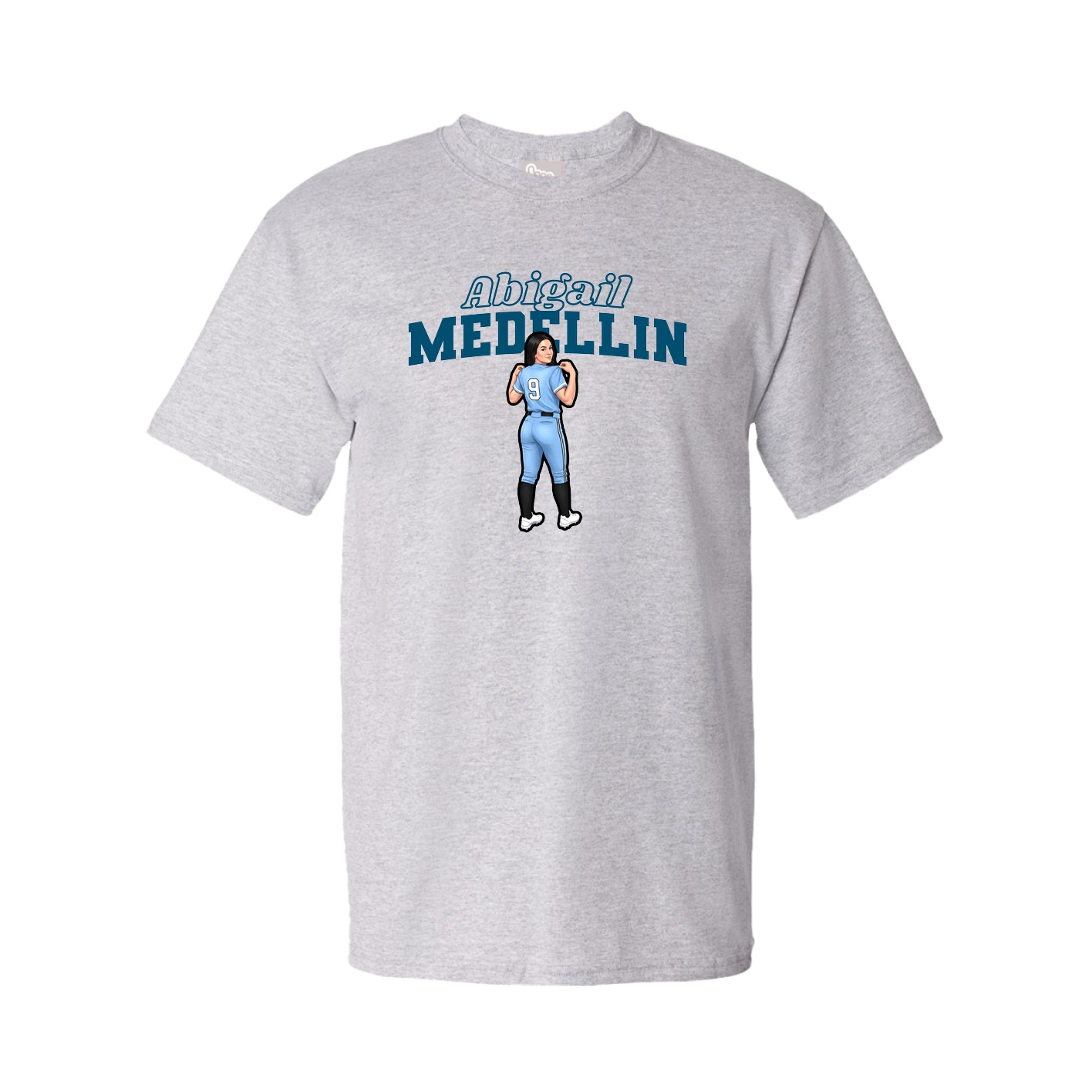 Youth Tee — Name Arch in Grey