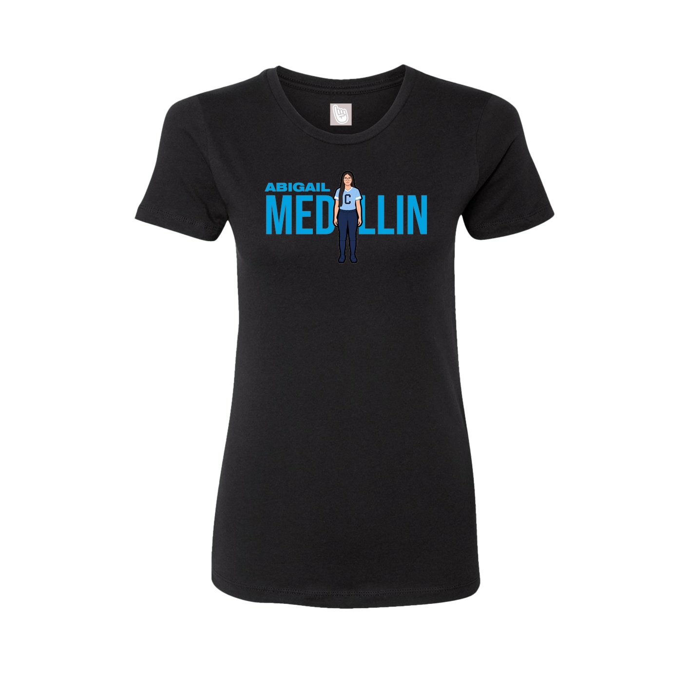 Womens Tee — Player Name in Black