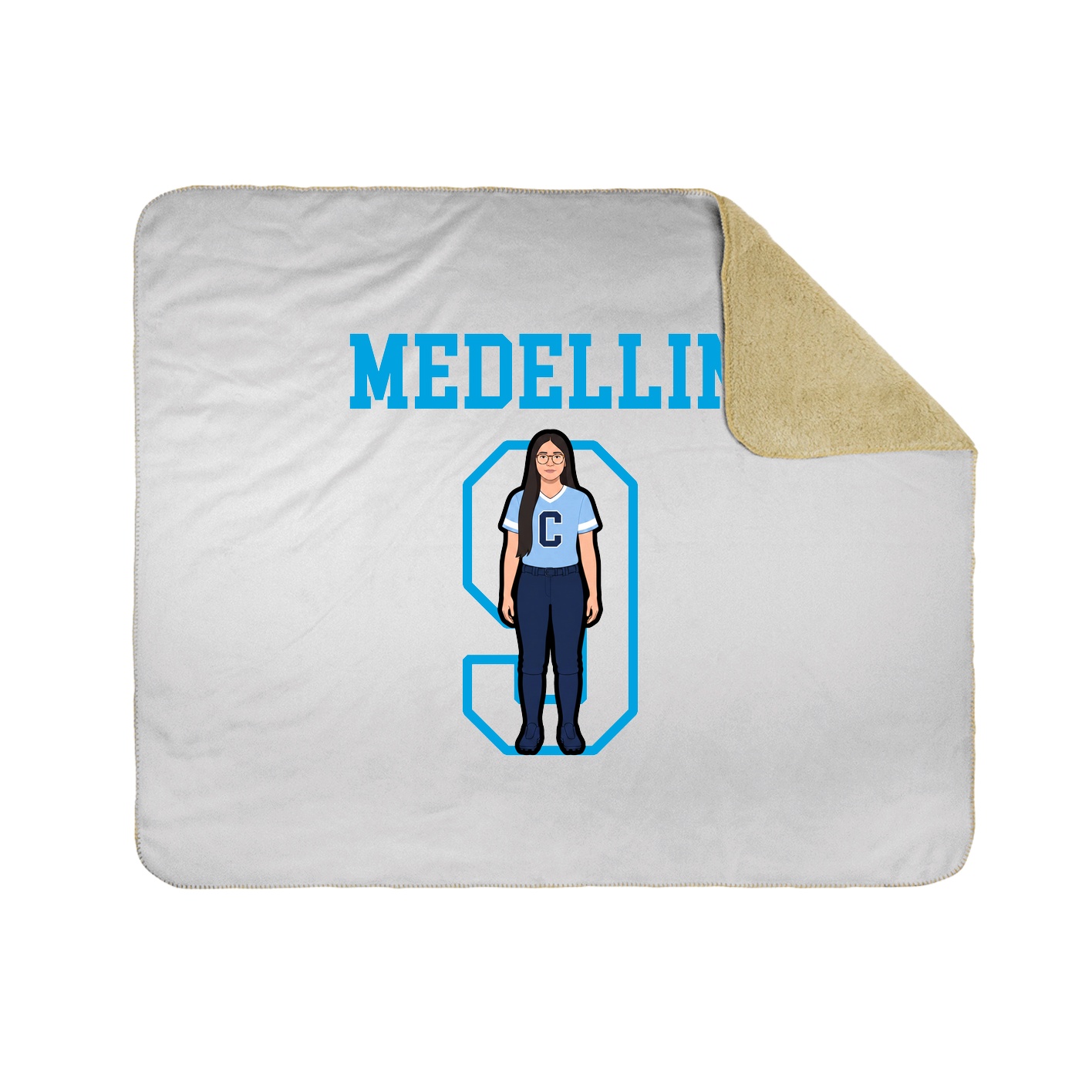 Throw Blanket — Shirsey in White