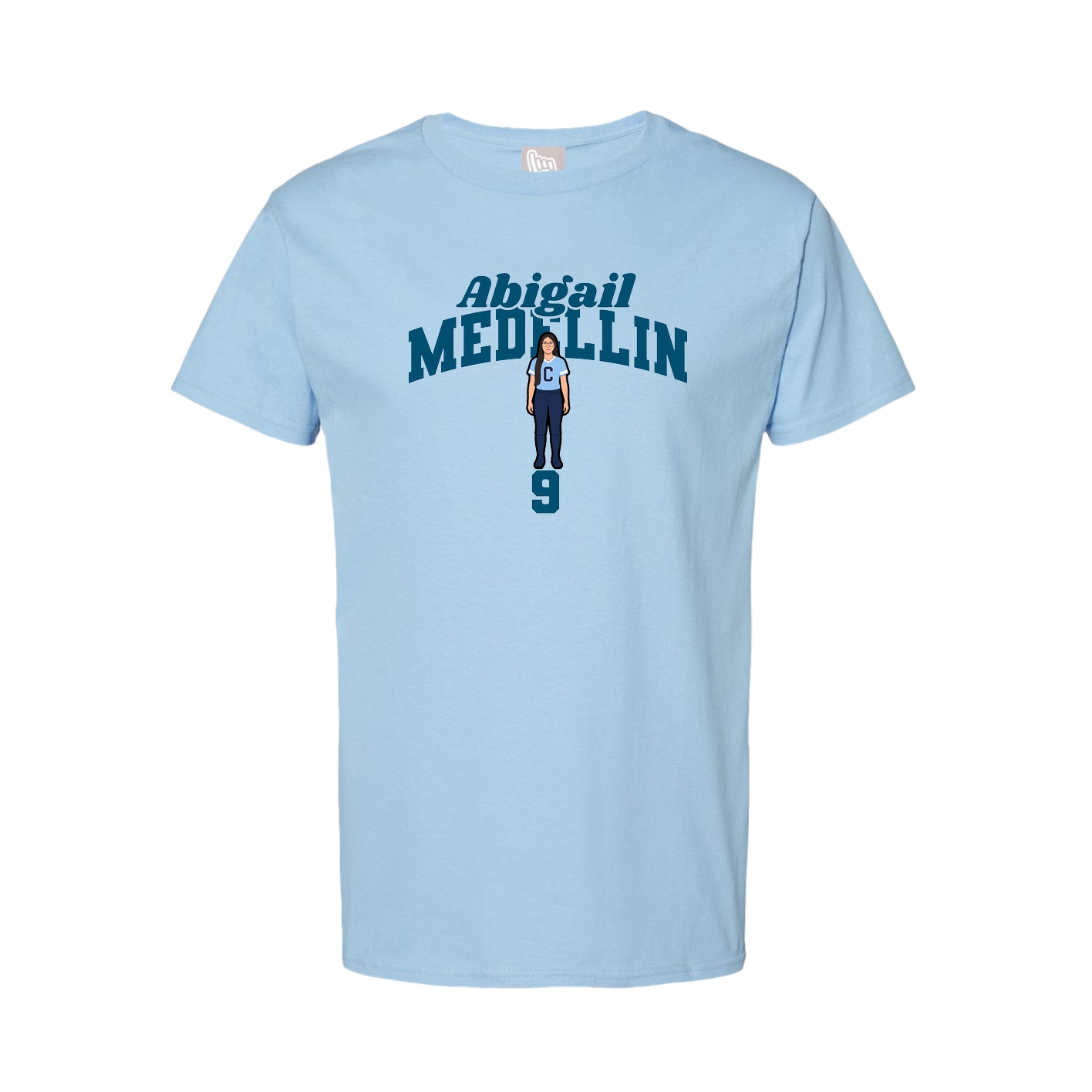 Tee — Signature Arch in Light Blue