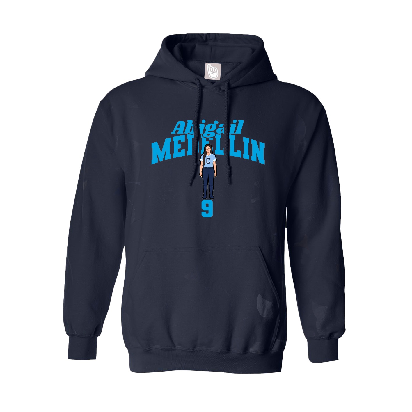 Hoodie — Signature Arch in Navy