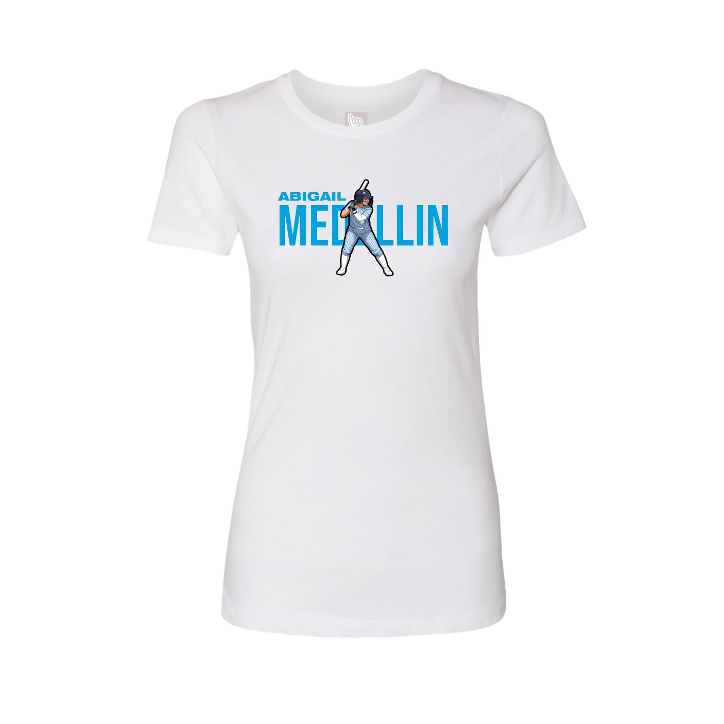 Womens Tee — Player Name in White