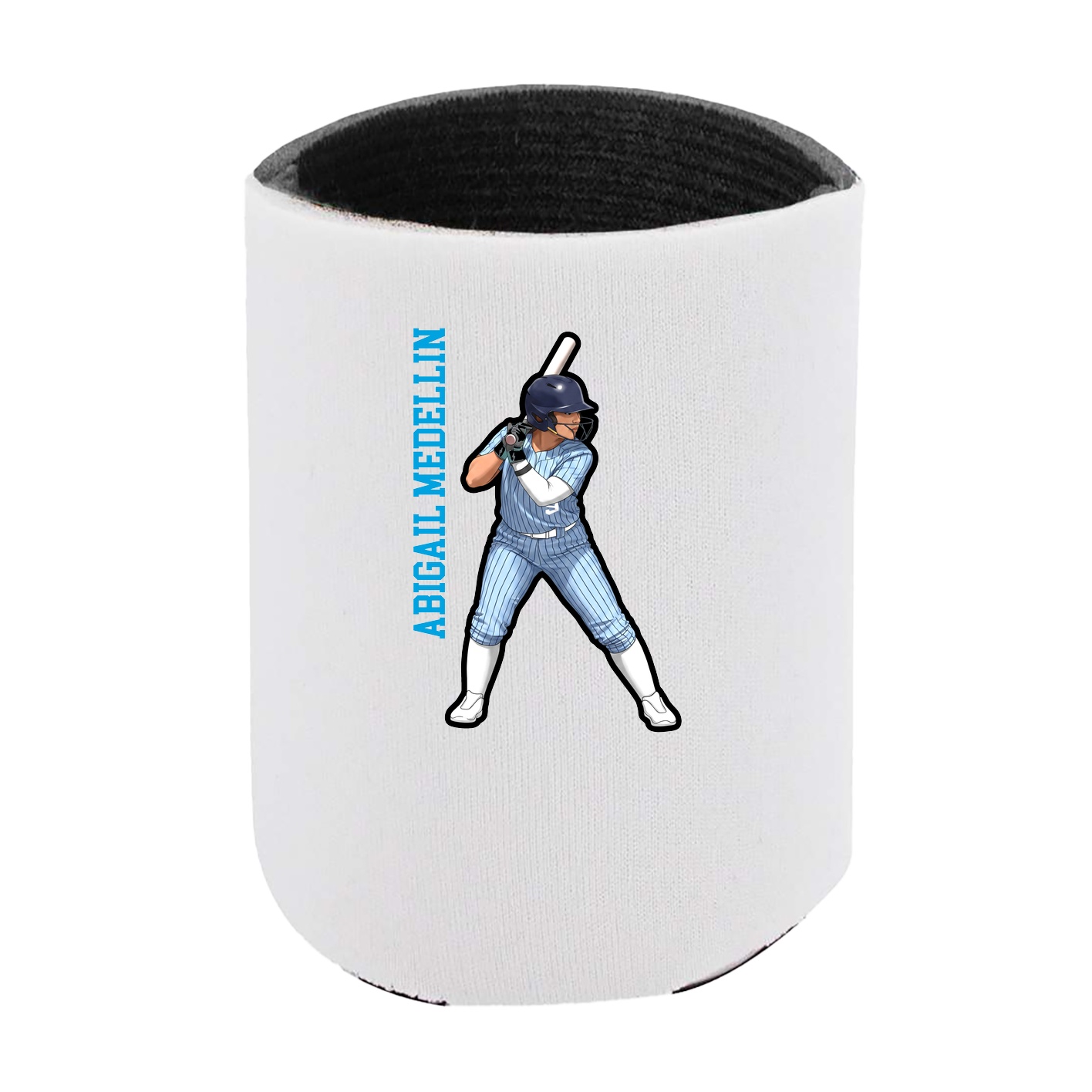 Can Holder — Name Vertical in White