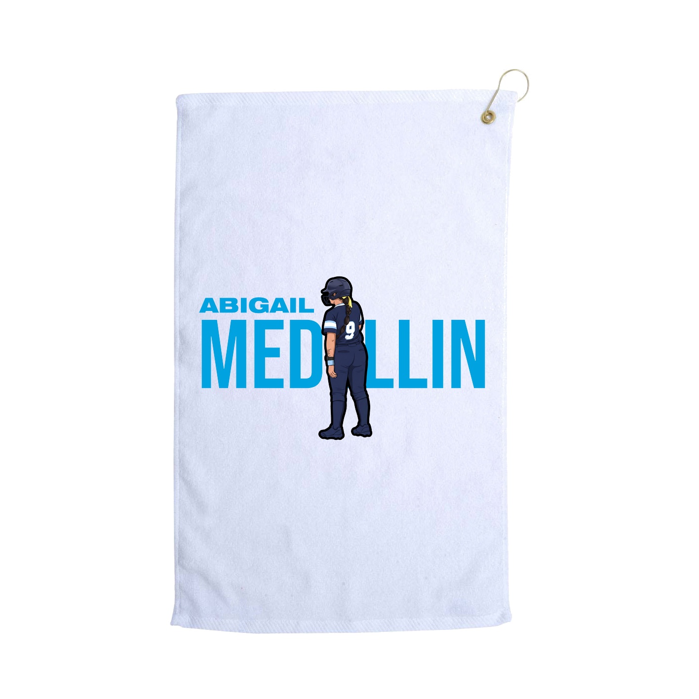 Golf Towel — Player Name in White