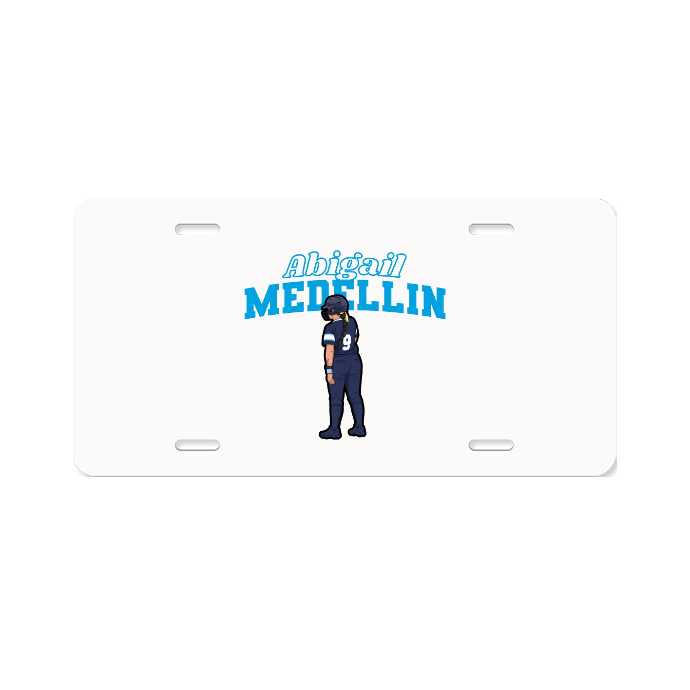 License Plate — Name Arch in Classic