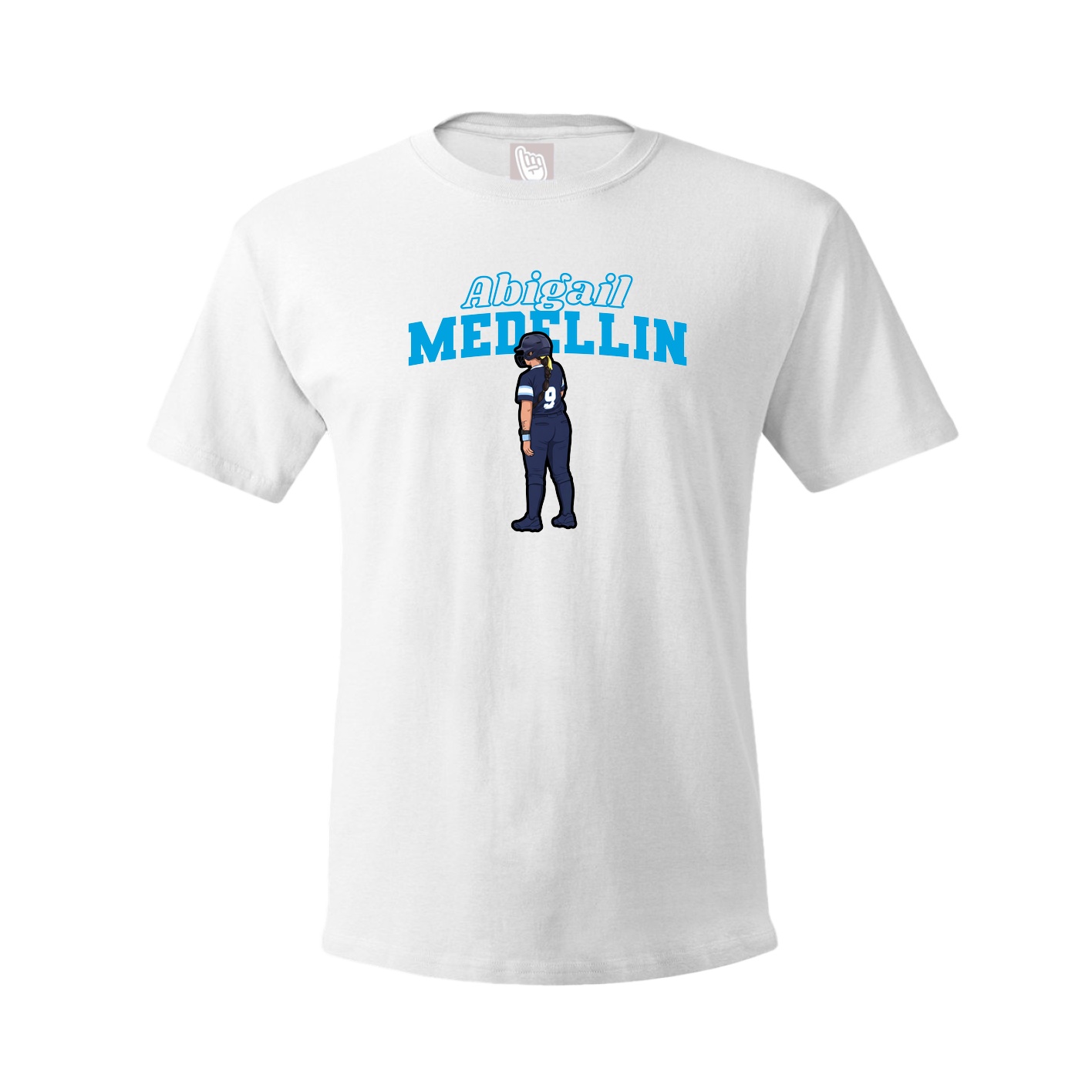 Youth Tee — Name Arch in White