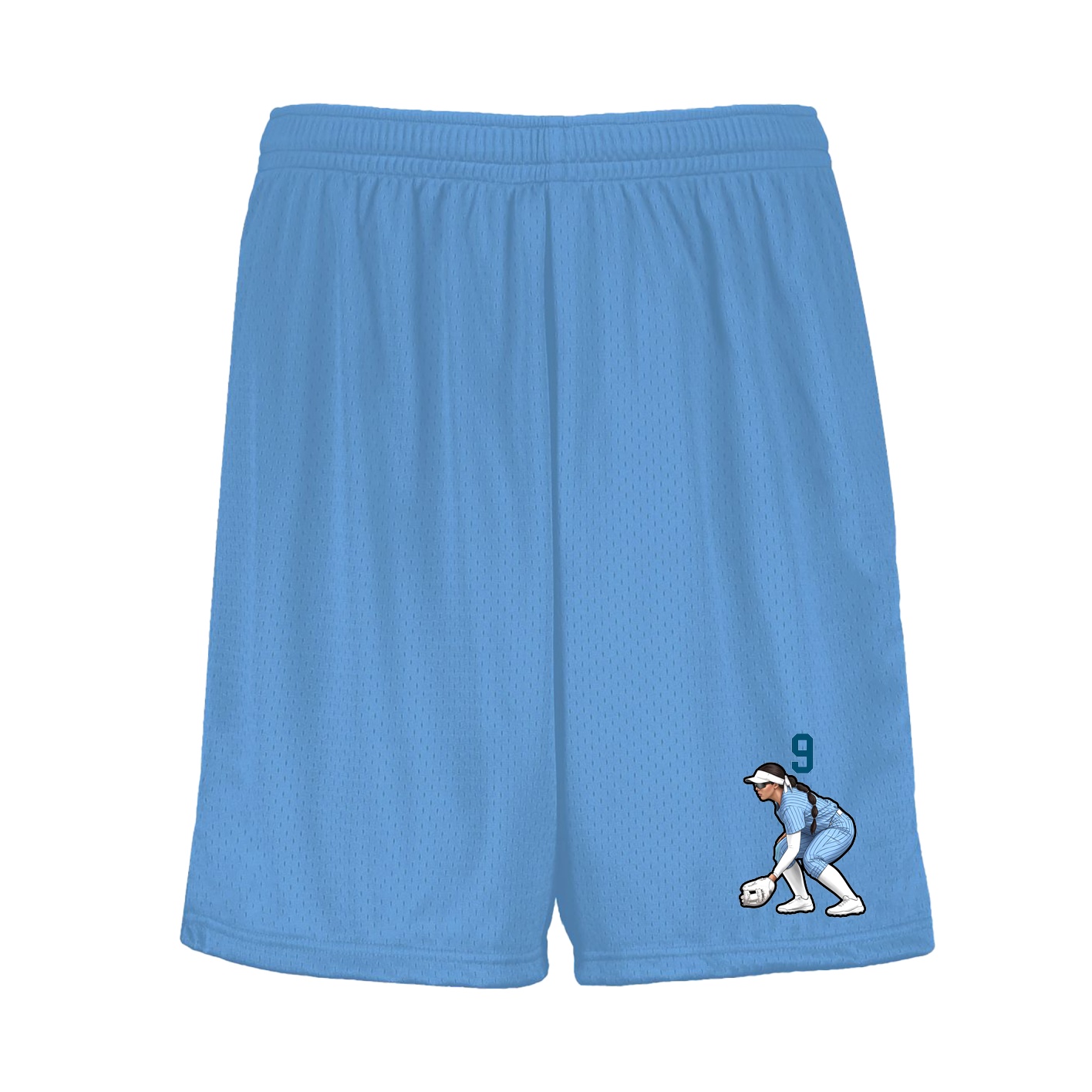 Shorts — Number Top in Light Blue