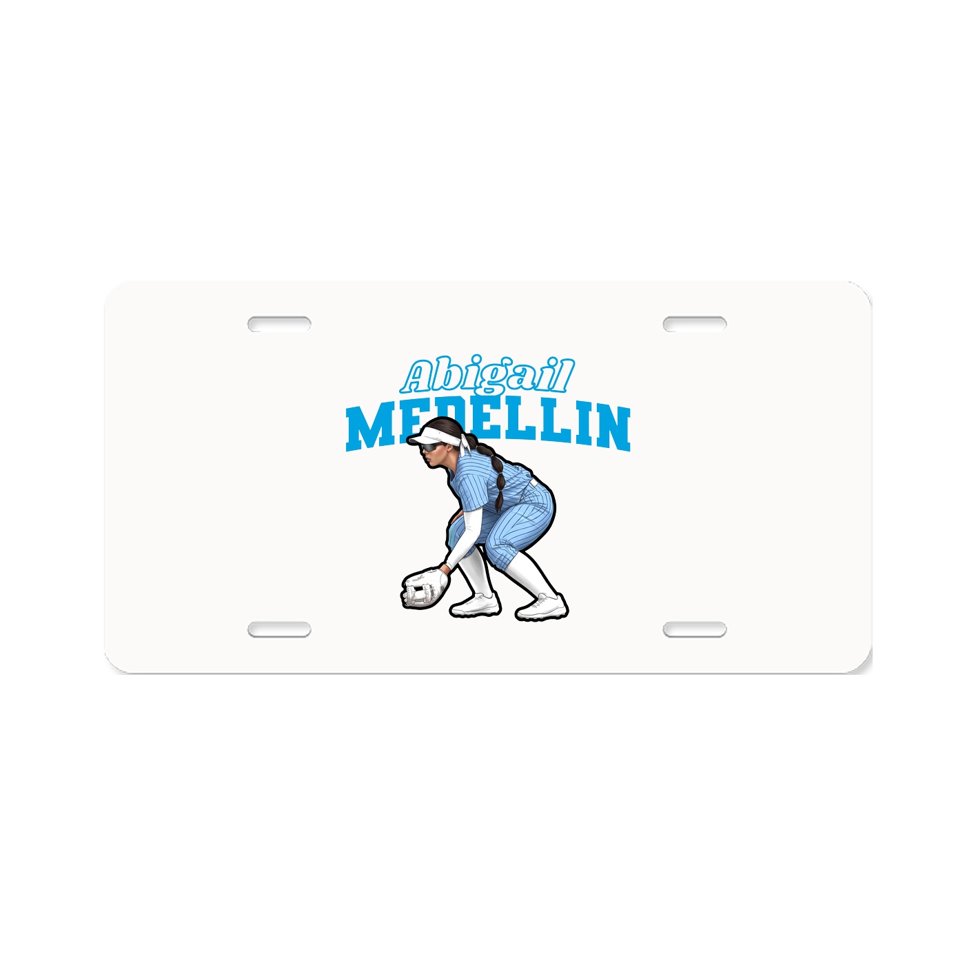 License Plate — Name Arch in Classic