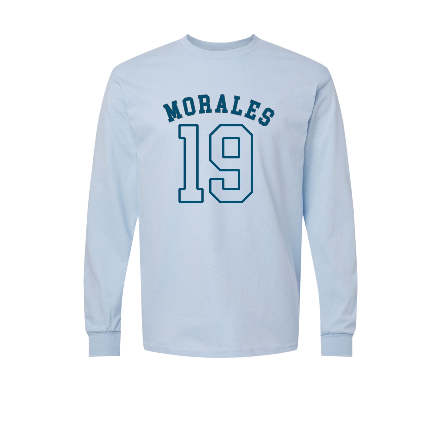 Long Sleeve Tee — Shirsey Arch in Light Blue