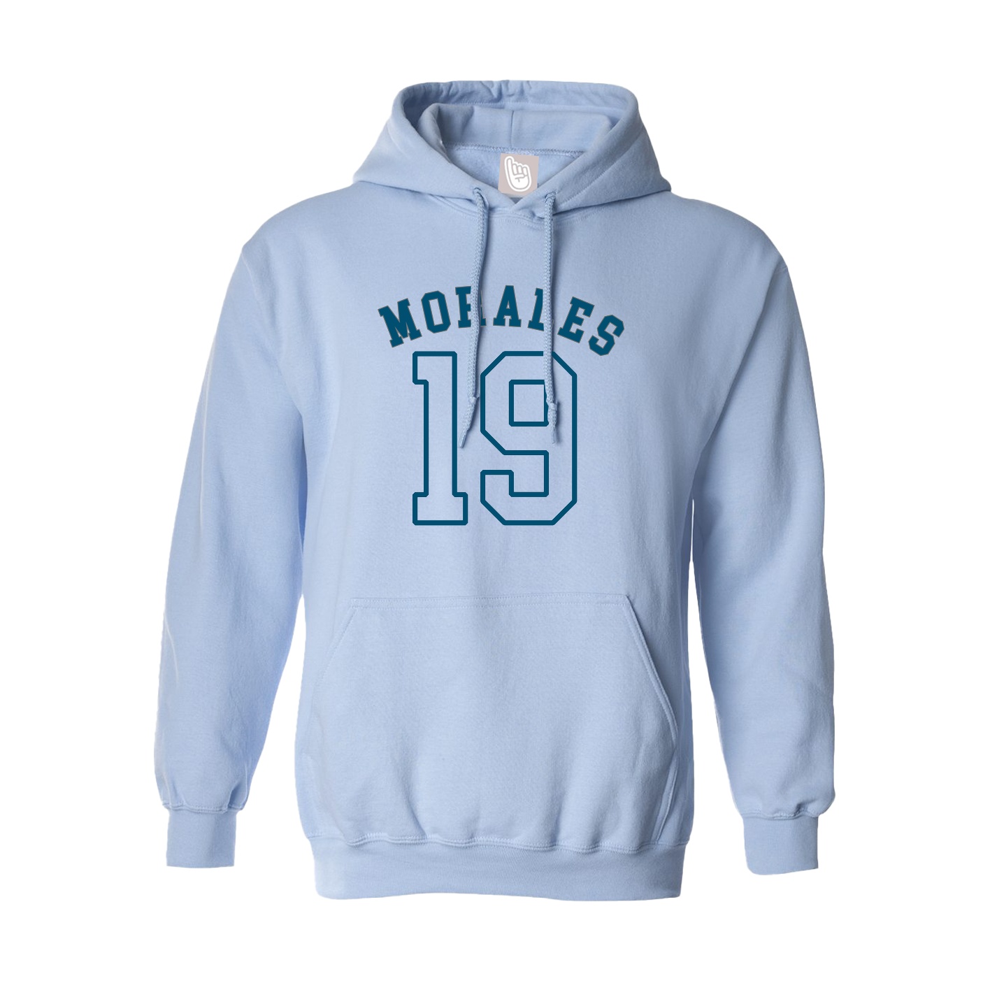 Hoodie — Shirsey Arch in Light Blue