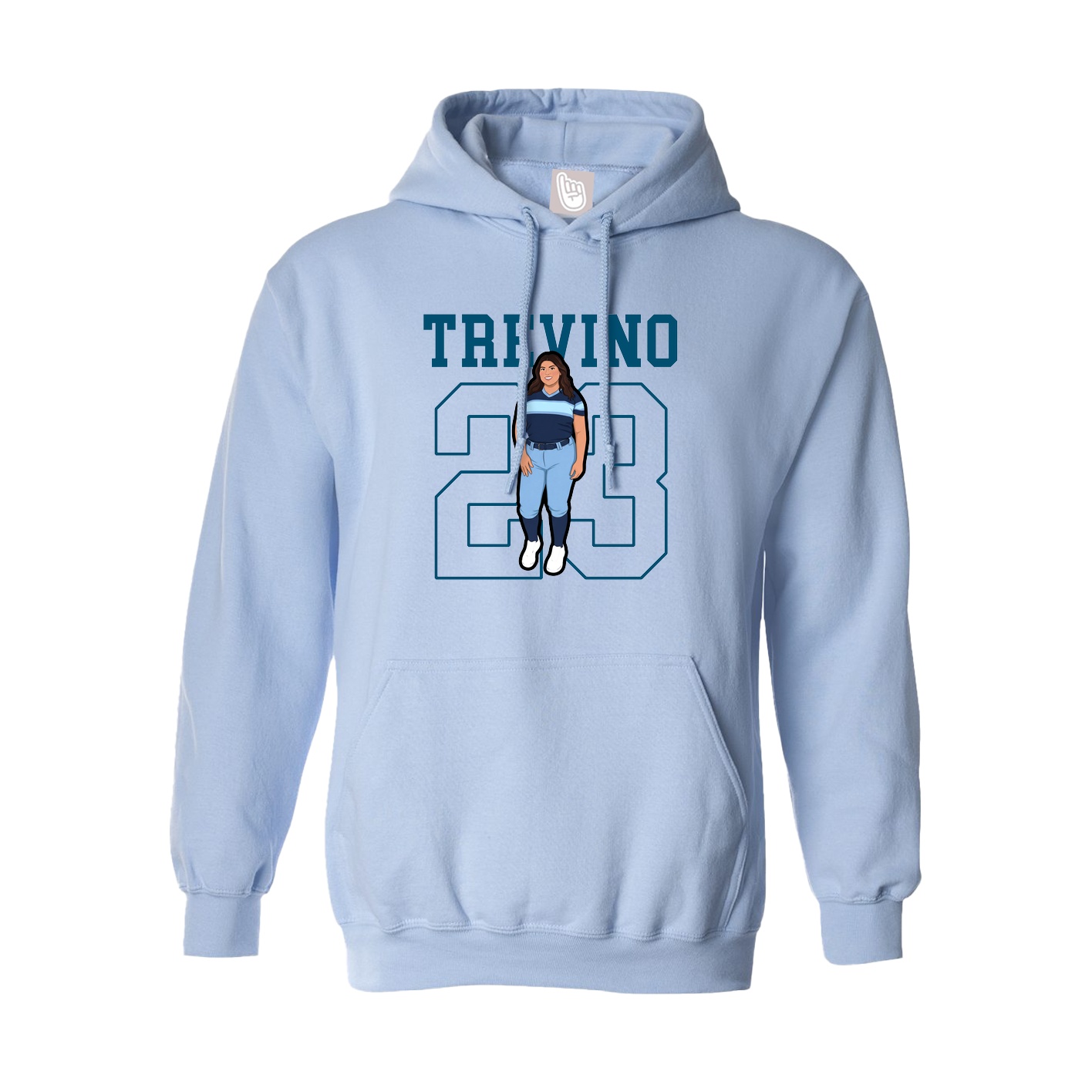 Hoodie — Shirsey in Light Blue