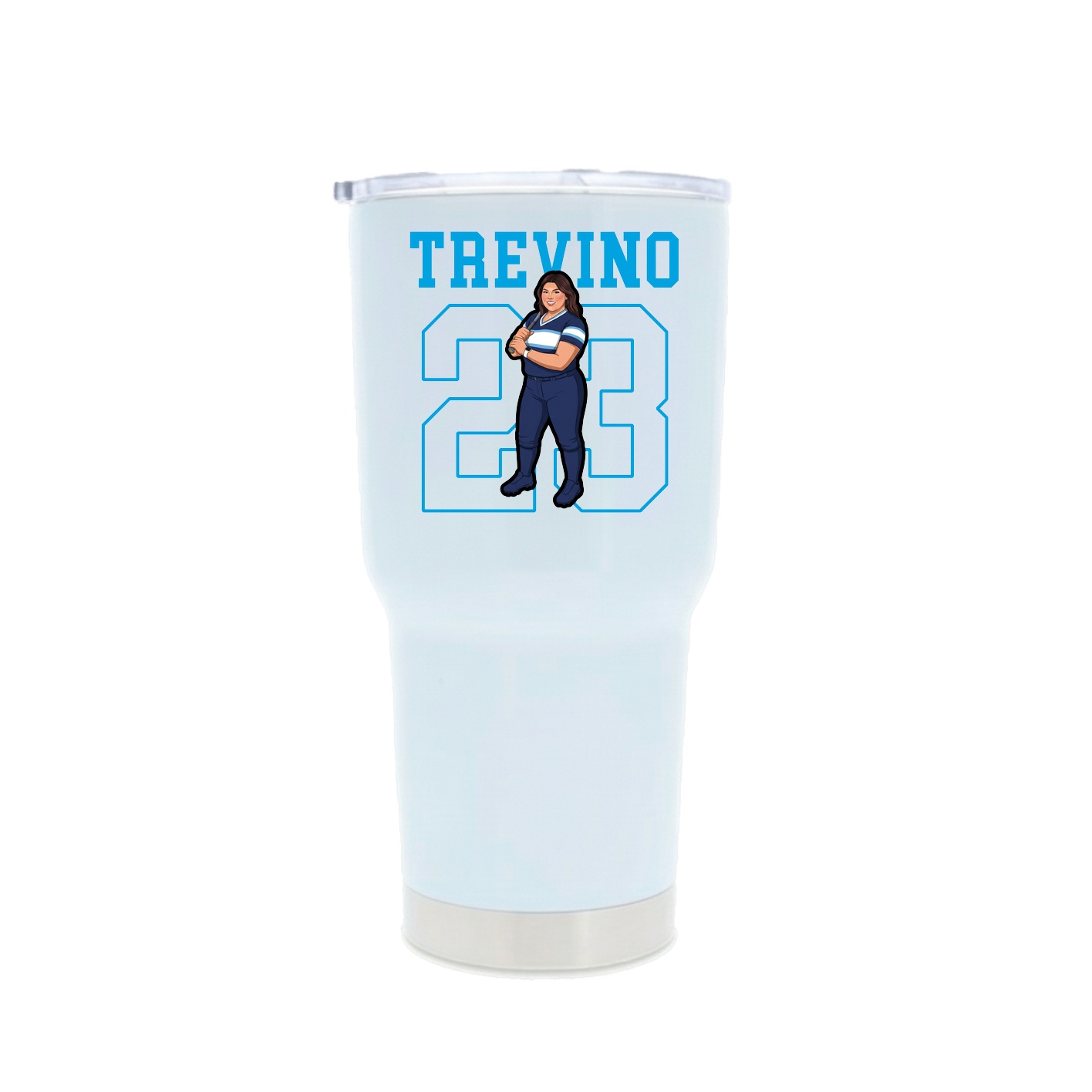 30oz Stainless Steel Tumbler — Shirsey in White