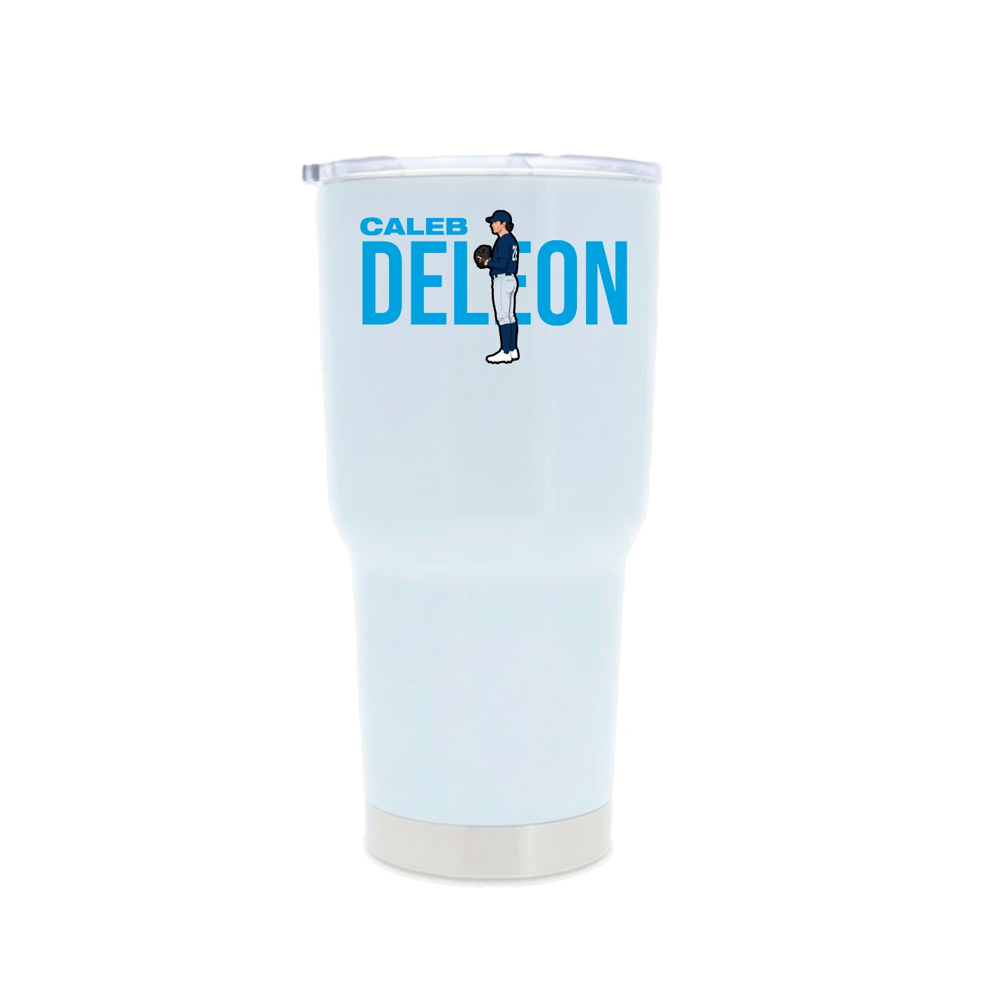 30oz Stainless Steel Tumbler — Player Name in White