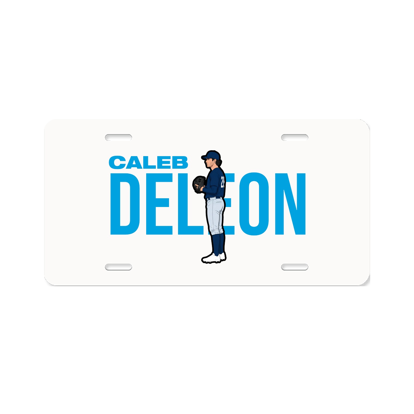 License Plate — Player Name in Classic