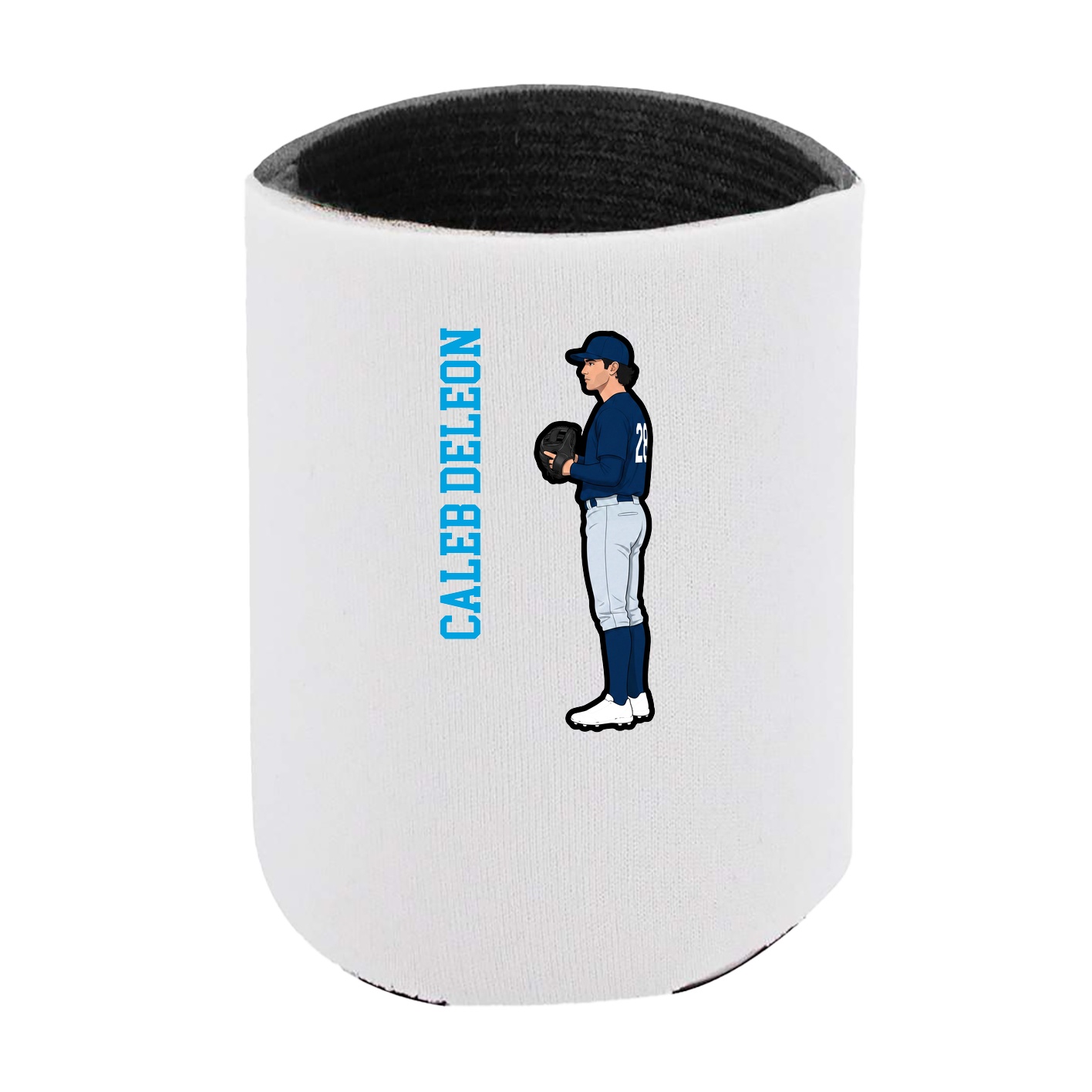 Can Holder — Name Vertical in White